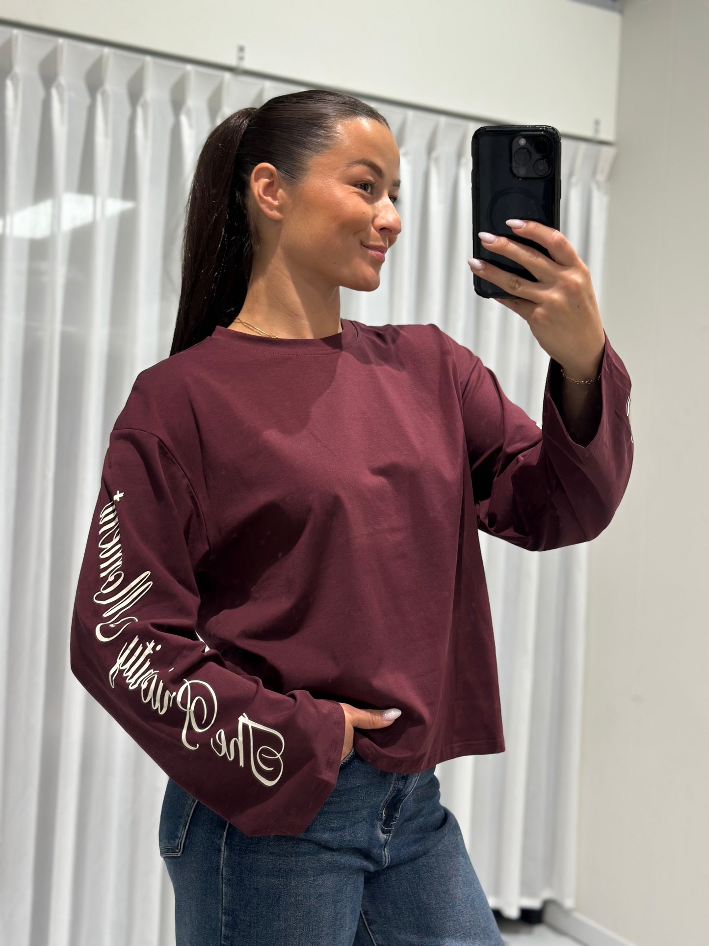 Betty t-shirt burgundy