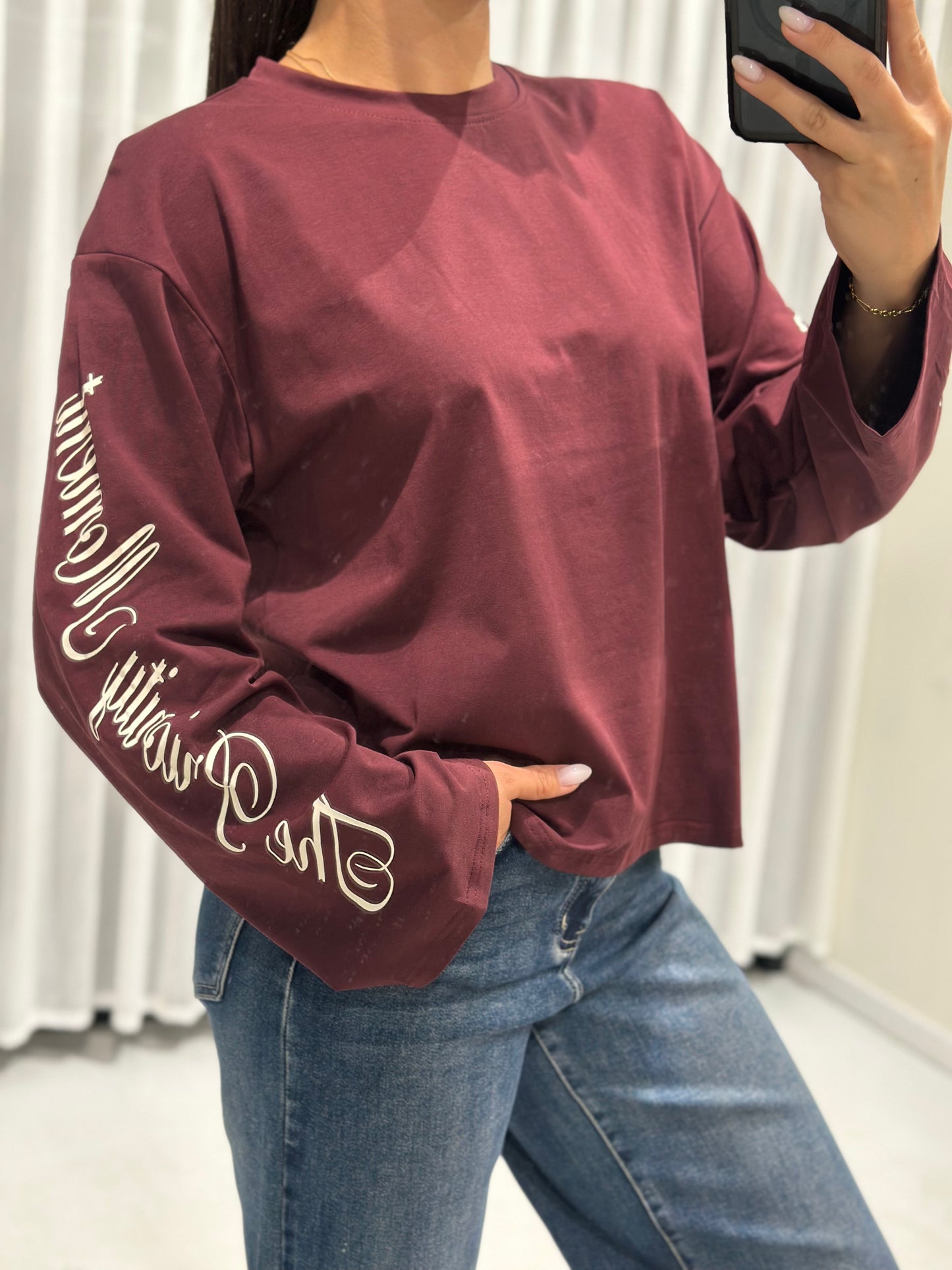 Betty t-shirt burgundy