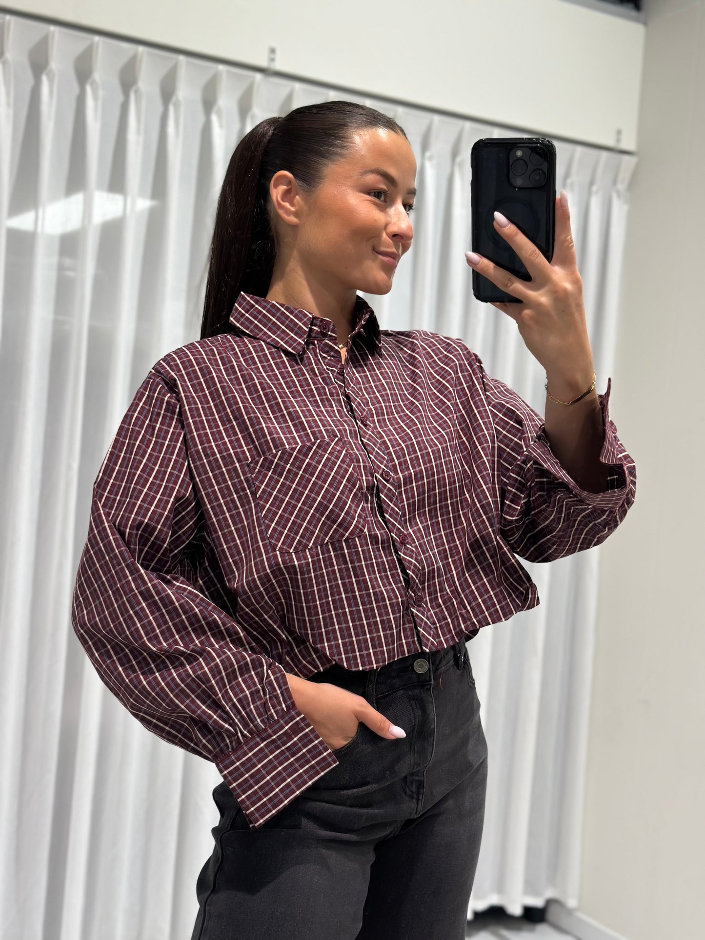 Jada blouse burgundy