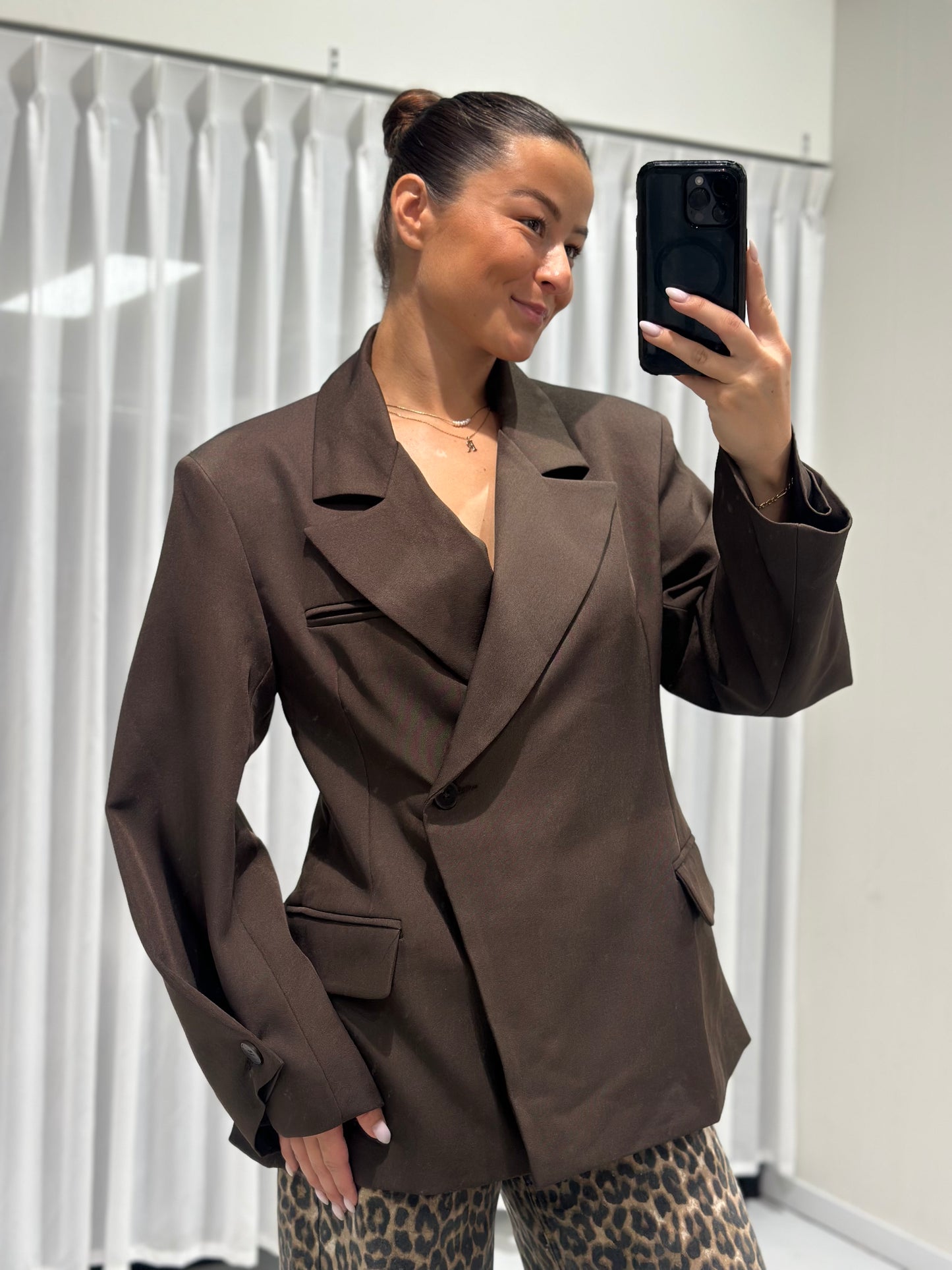 Doris blazer brown