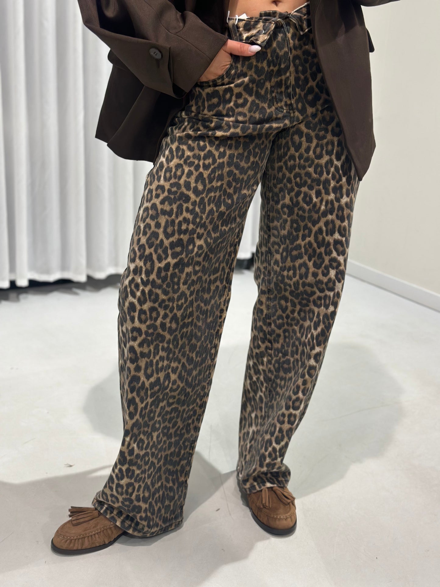 Maria jeans leopard