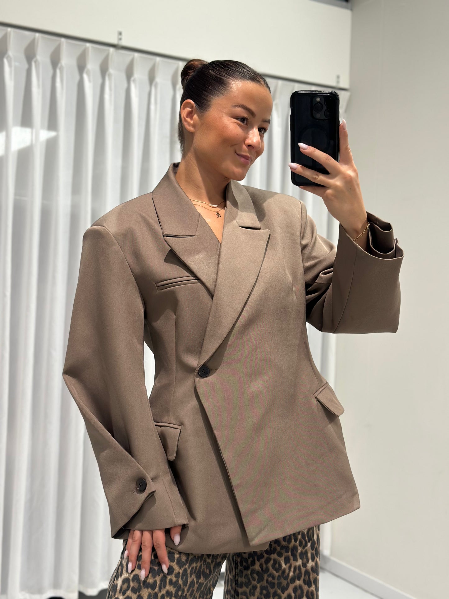 Doris blazer taupe