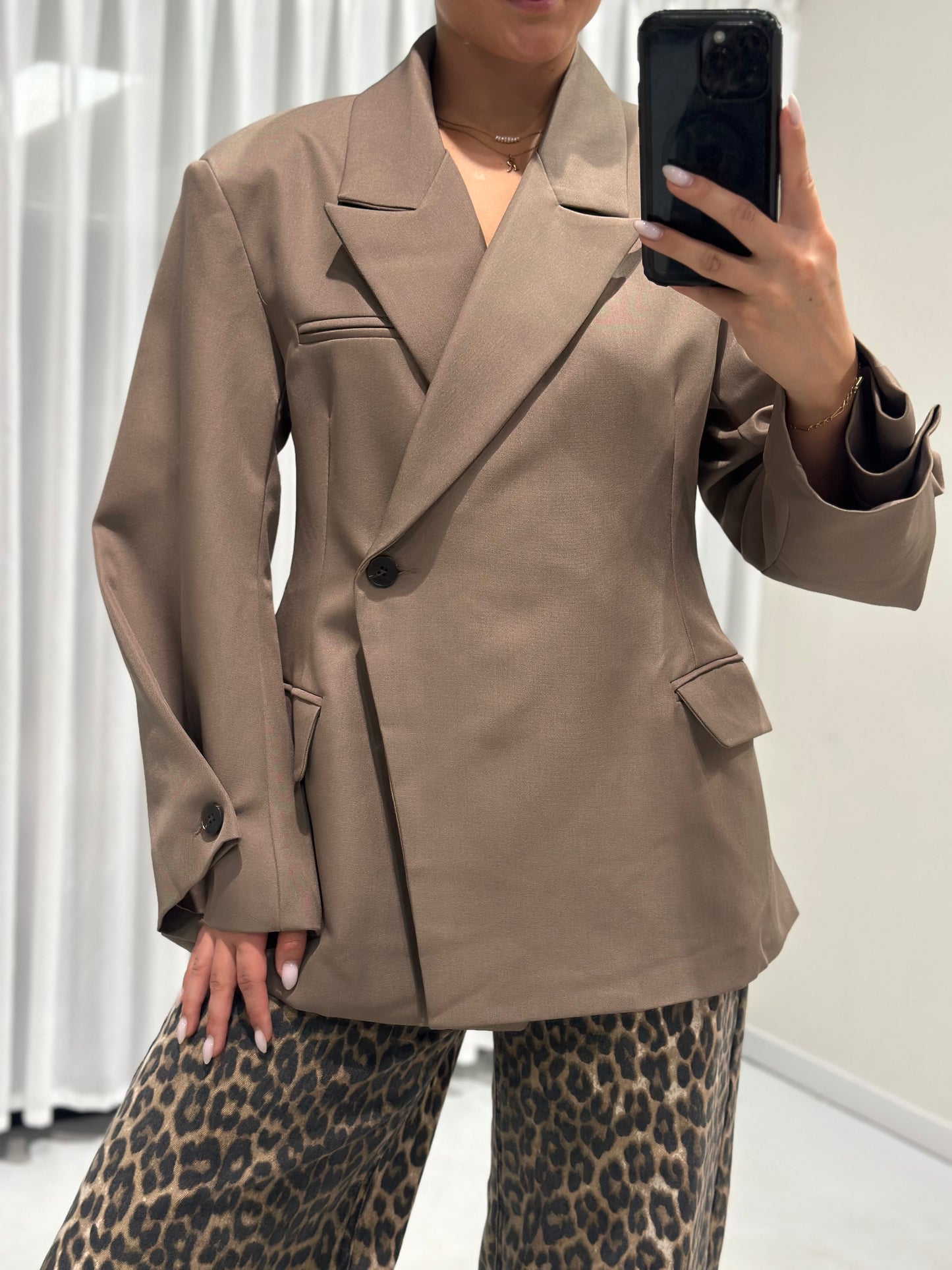 Doris blazer taupe