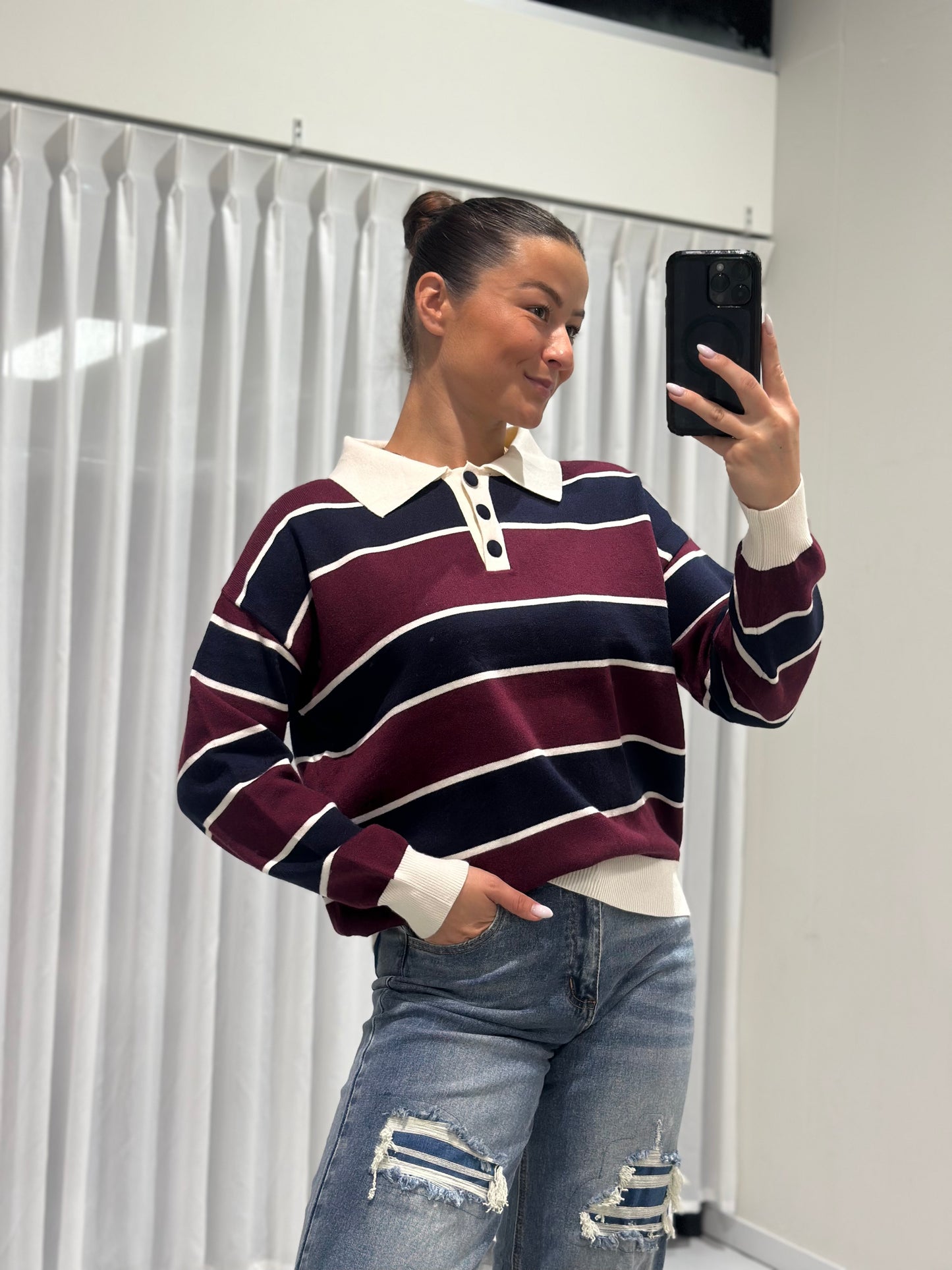 Yfke polo burgundy
