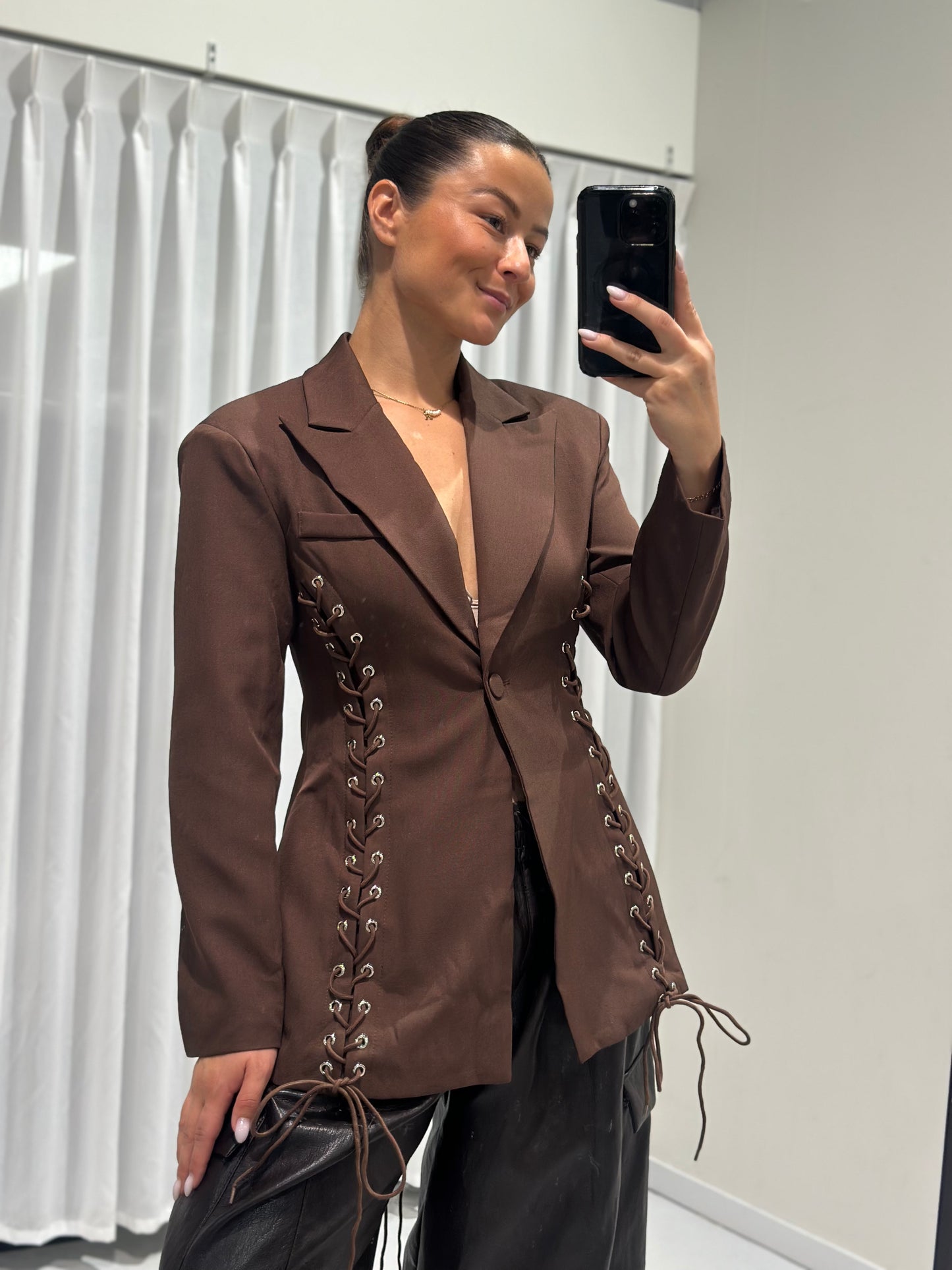 Sia blazer brown