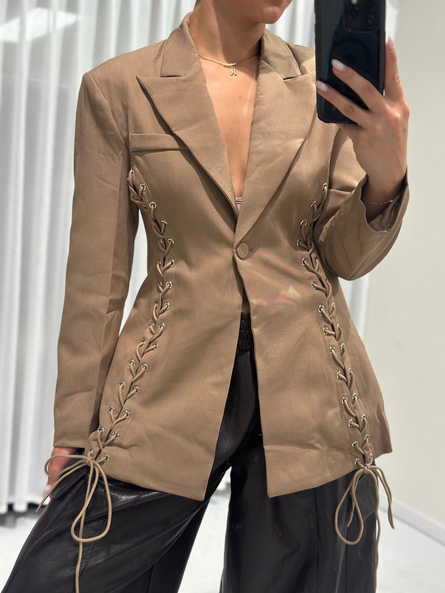 Sia blazer taupe