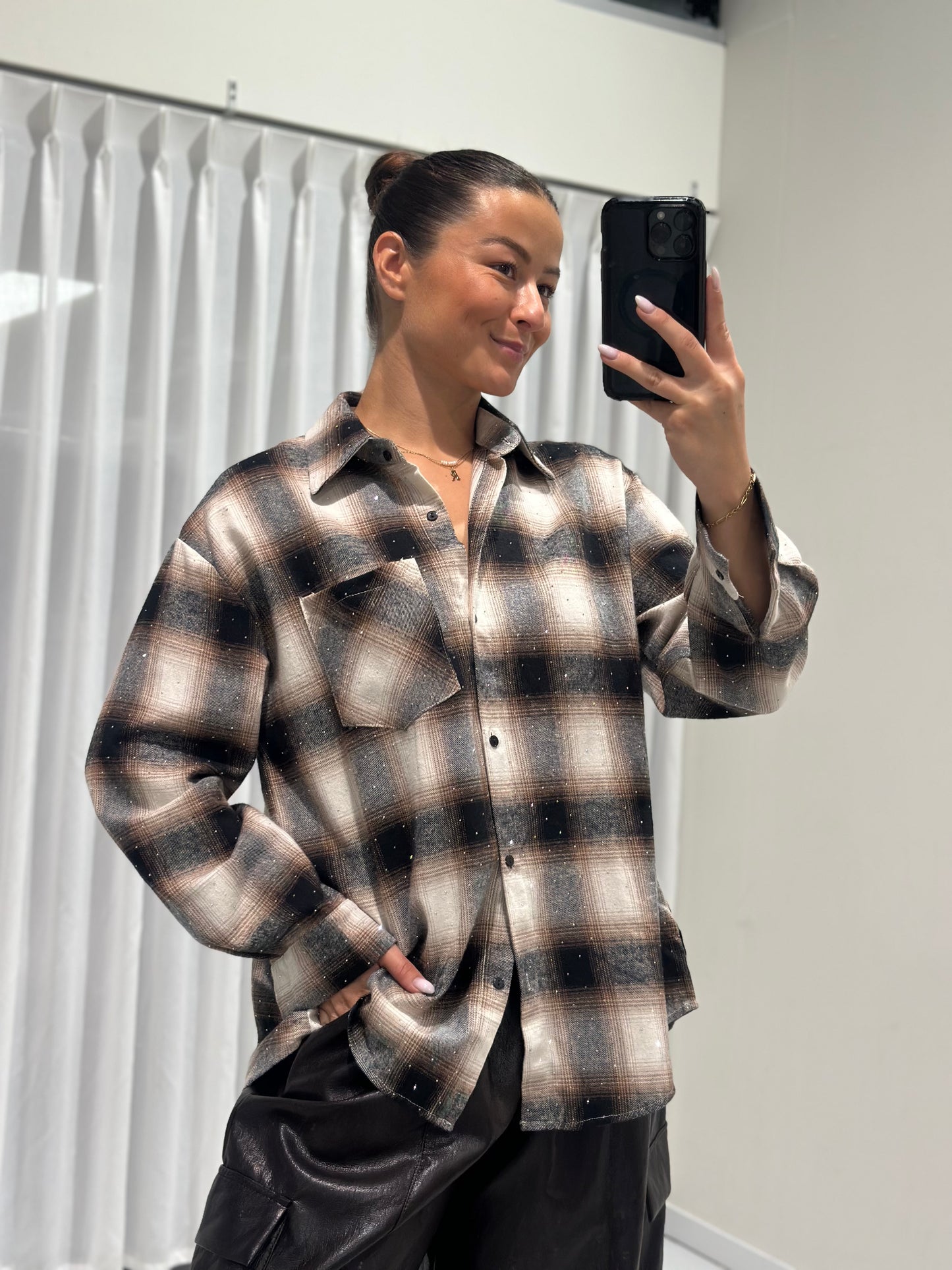 Lente blouse brown