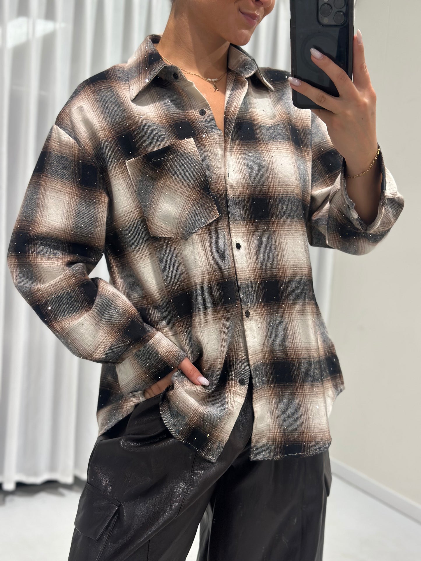 Lente blouse brown