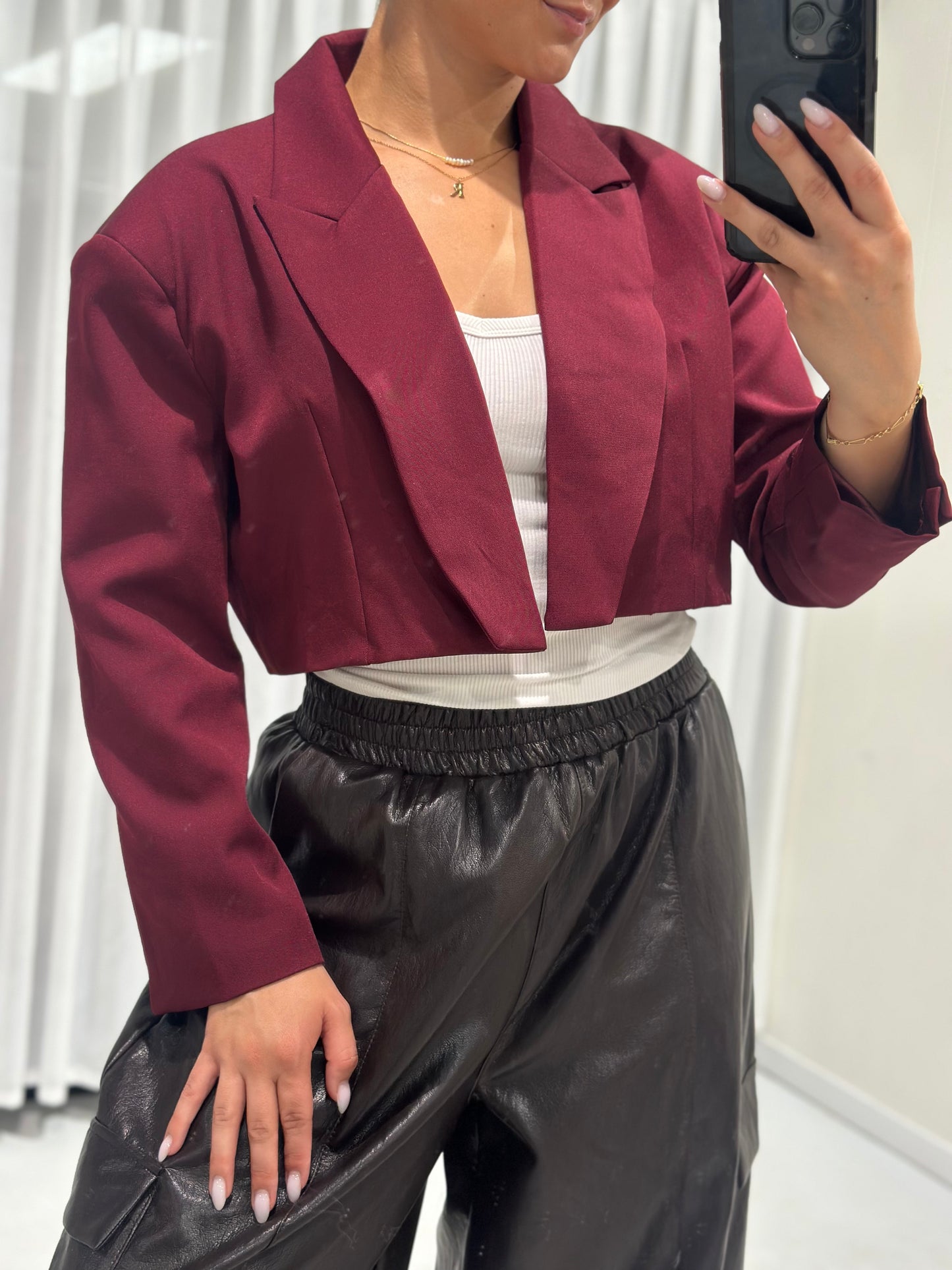 Celine blazer burgundy