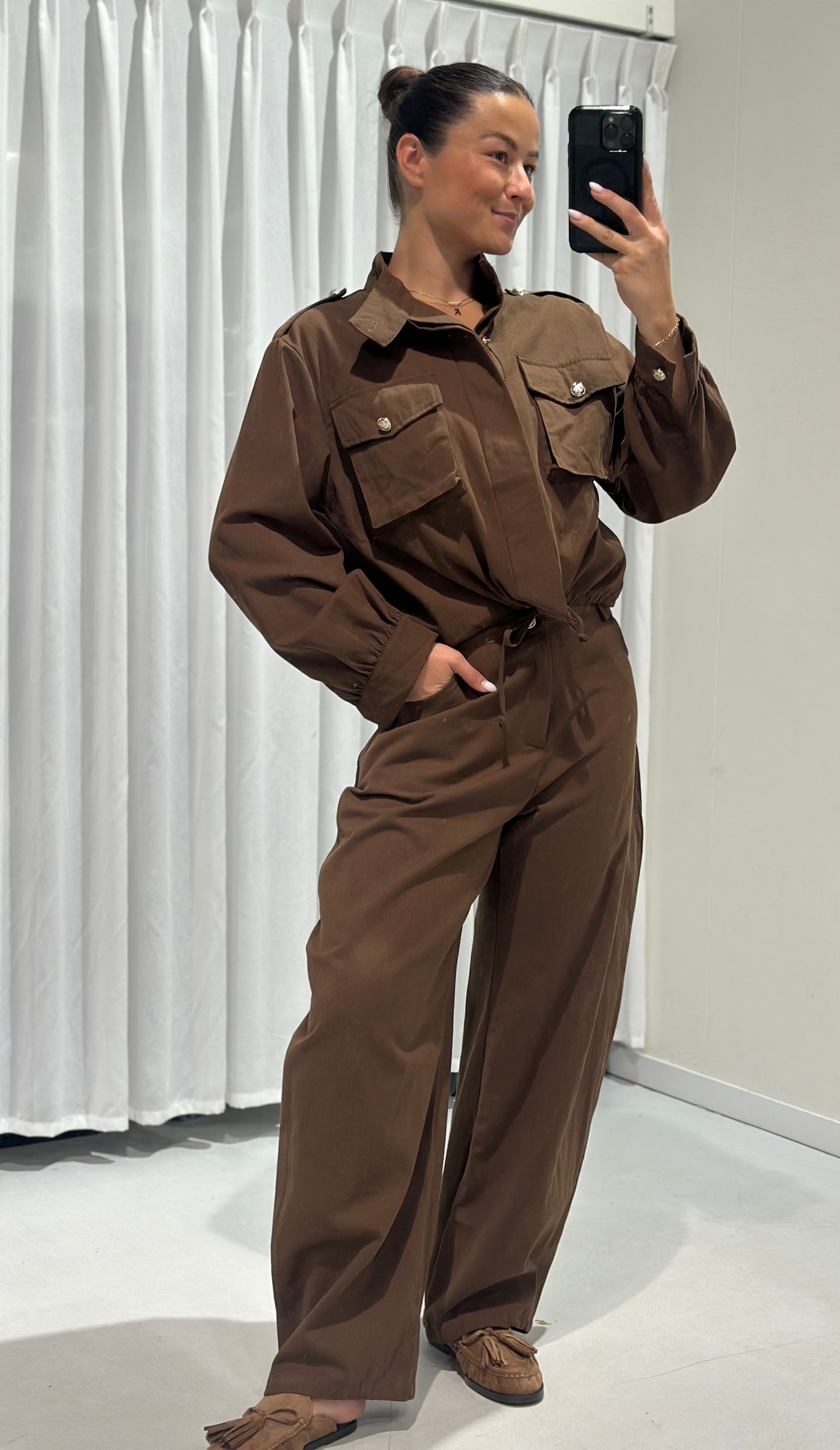 Diede 2 piece set brown