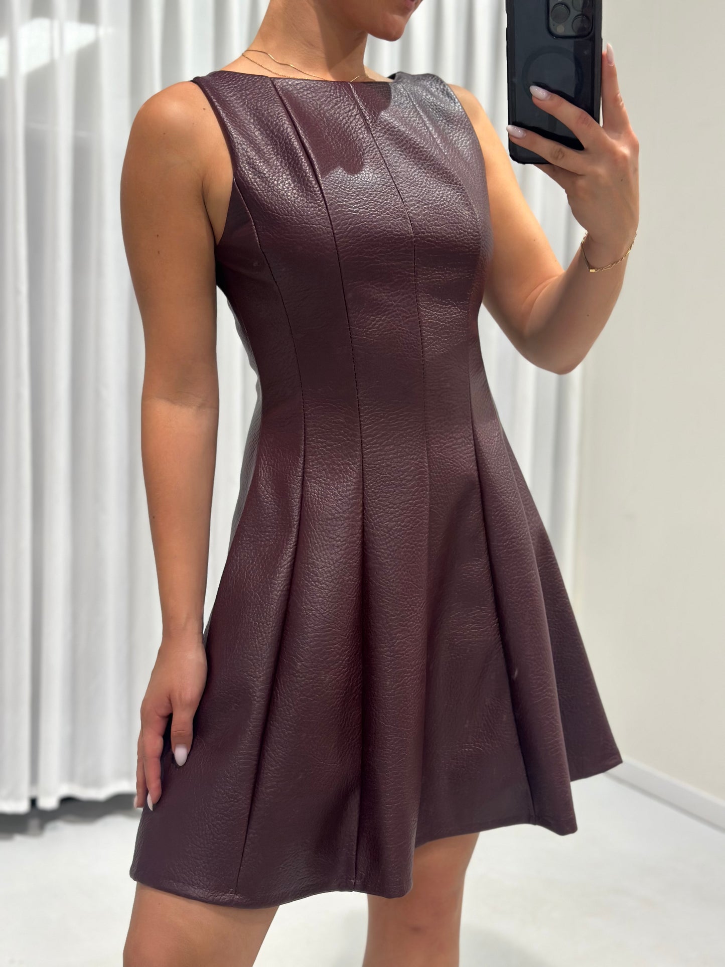 Lonneke dress burgundy