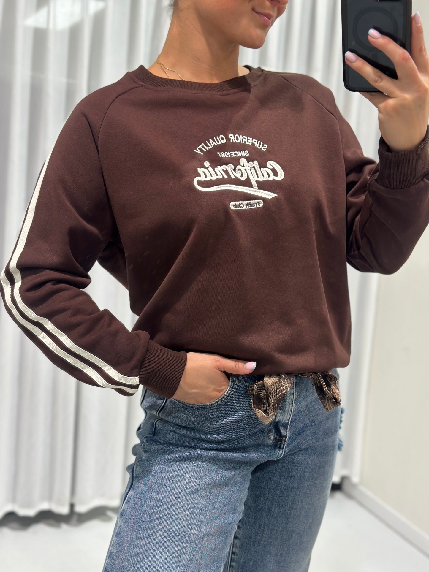 California sweater brown