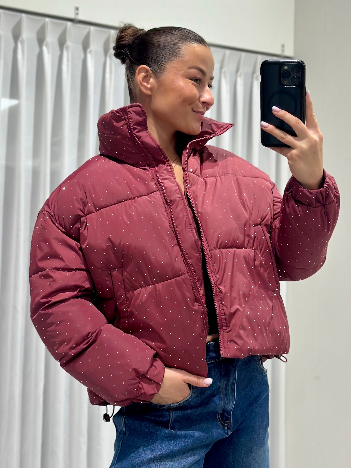 Harper jacket burgundy