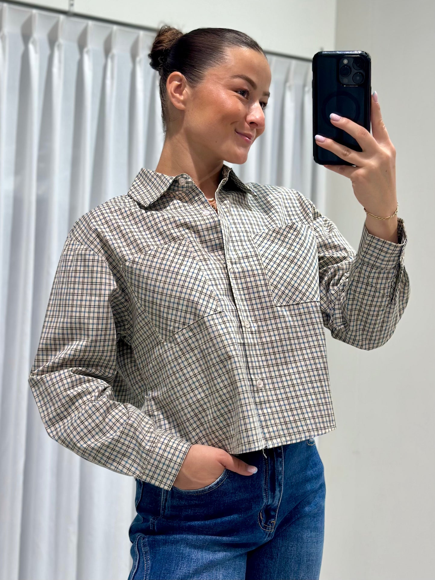 Delilah blouse beige