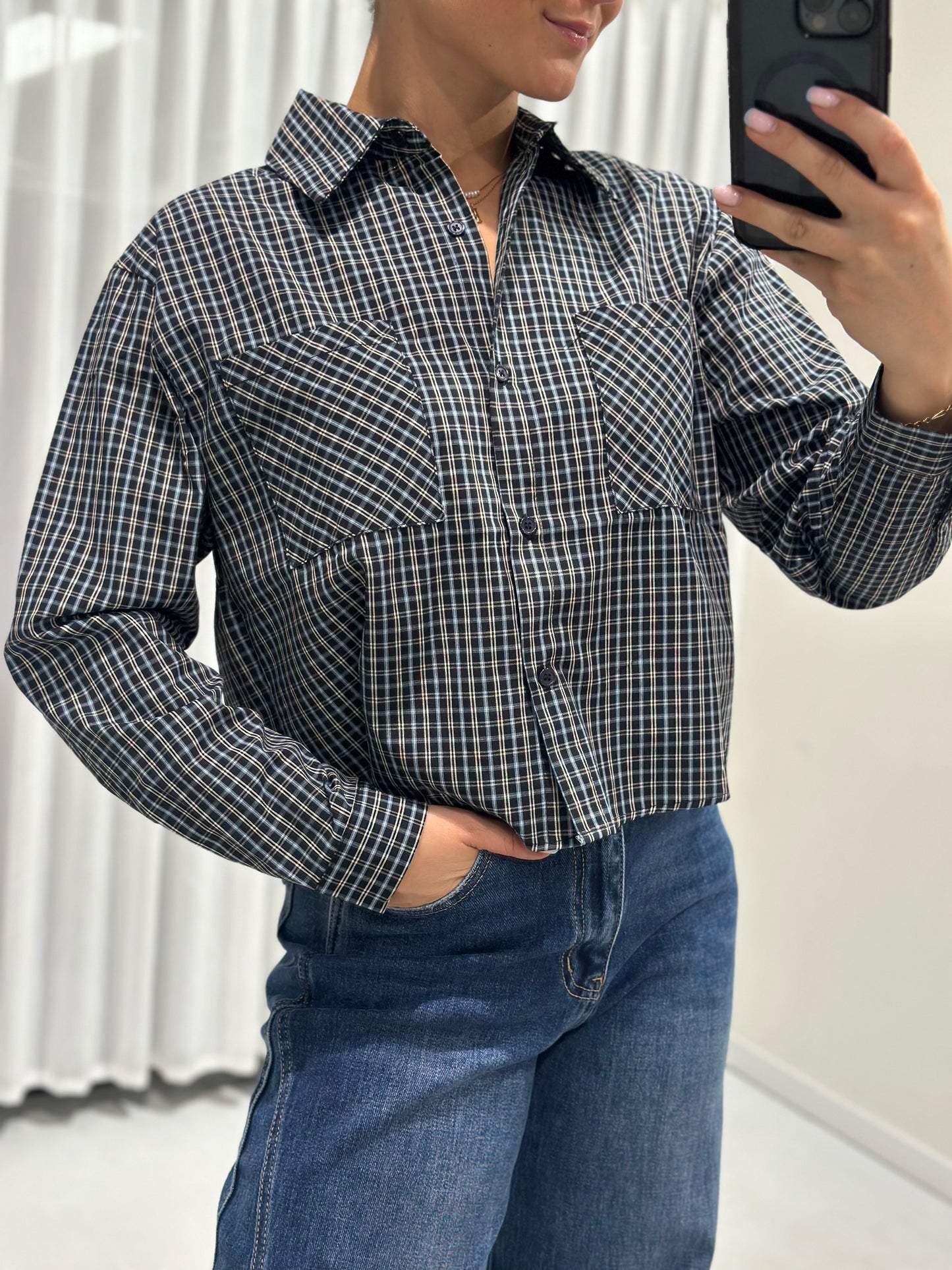 Delilah blouse blue