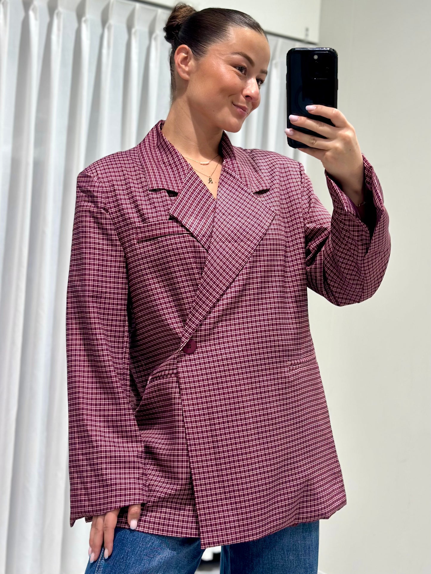 Izzy blazer burgundy