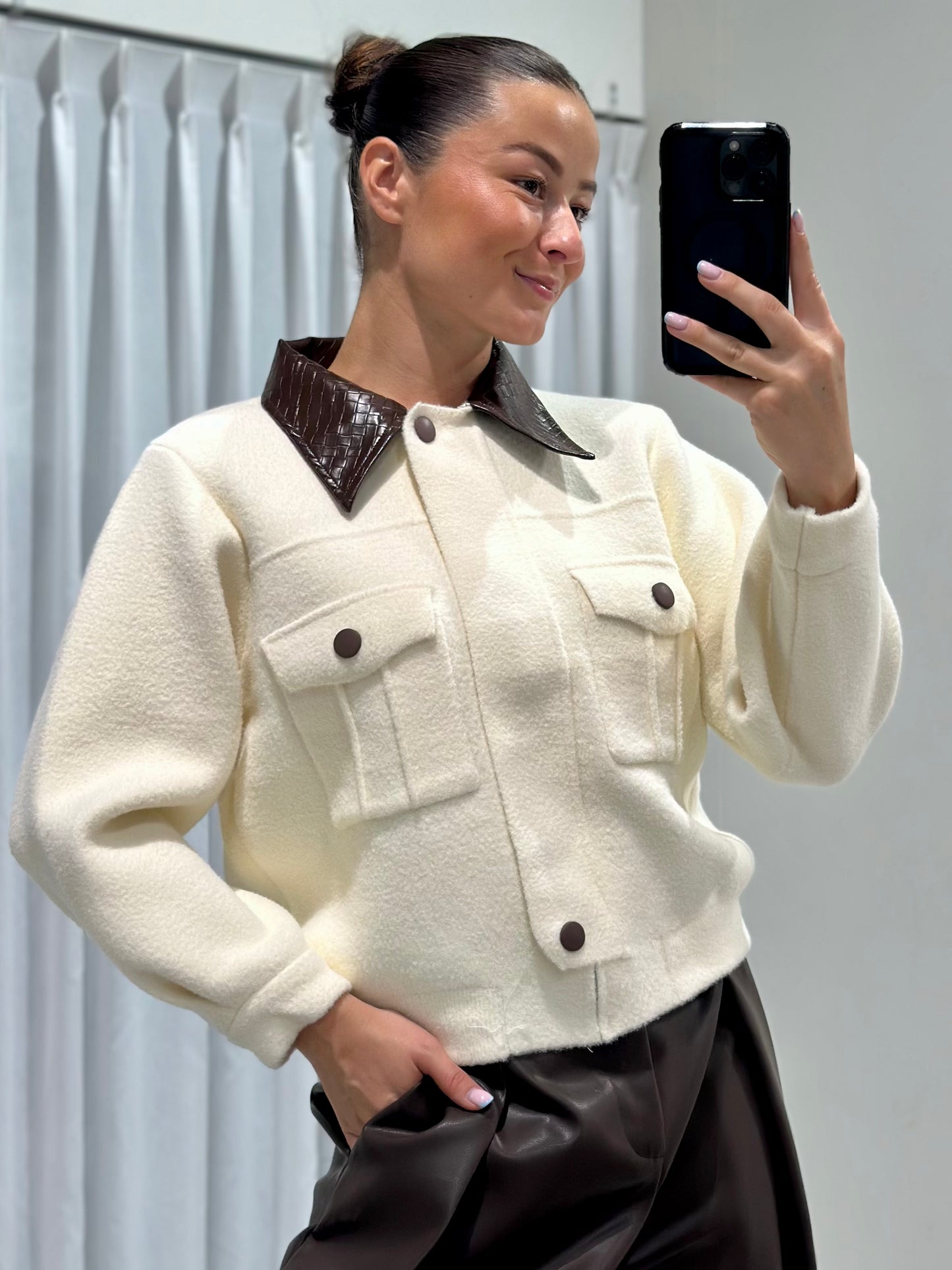 Britt vest beige