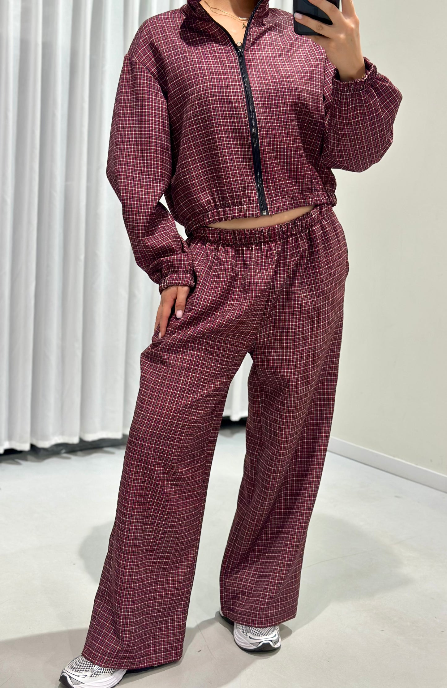 Renske 2 piece set burgundy