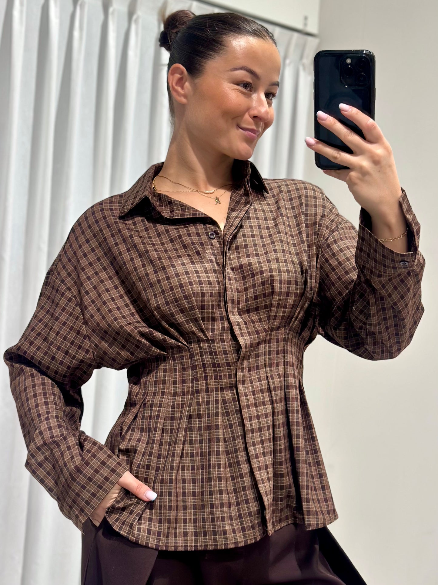 Oggy blouse brown