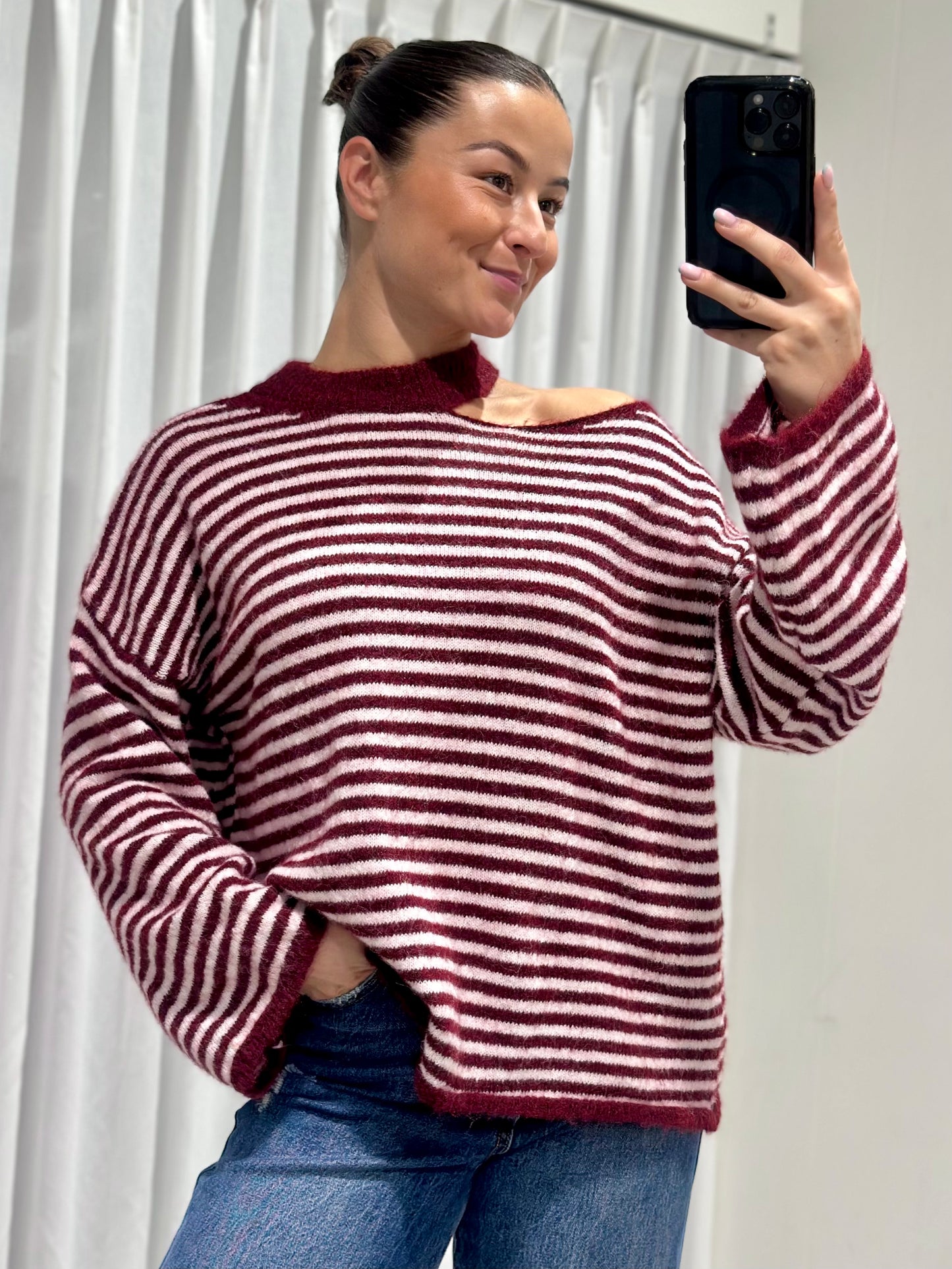 Billie trui burgundy