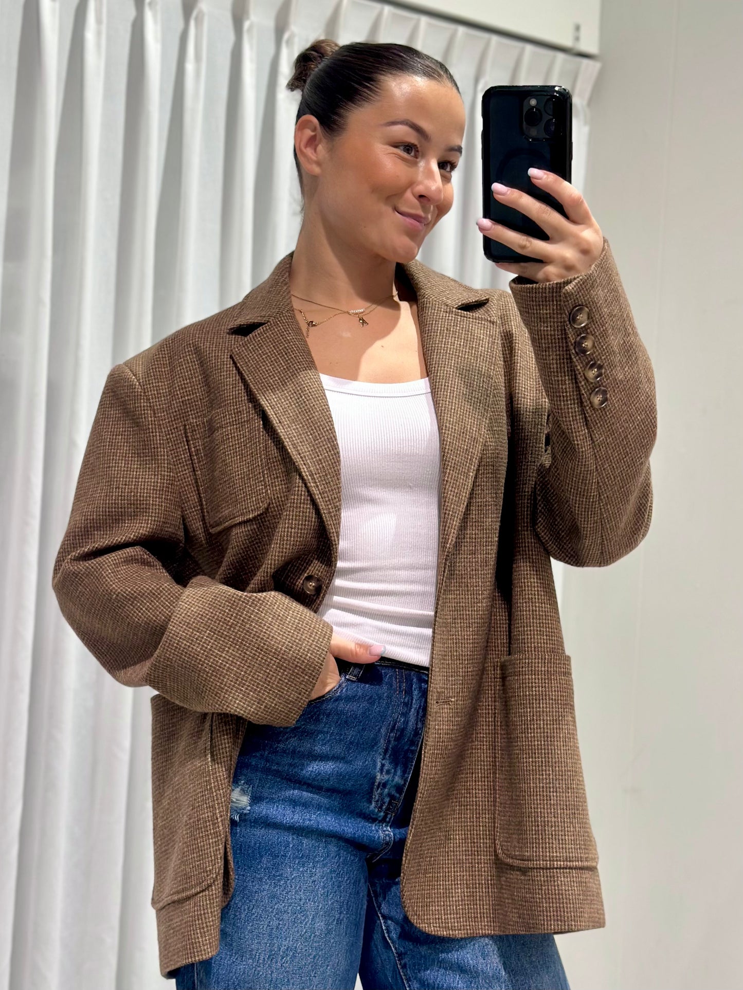 Kai blazer brown