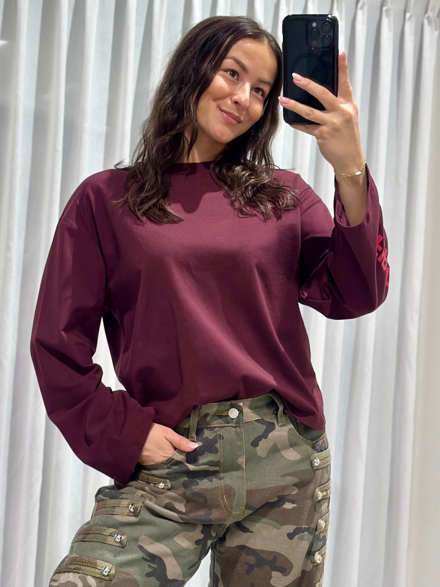 Sydney tee burgundy