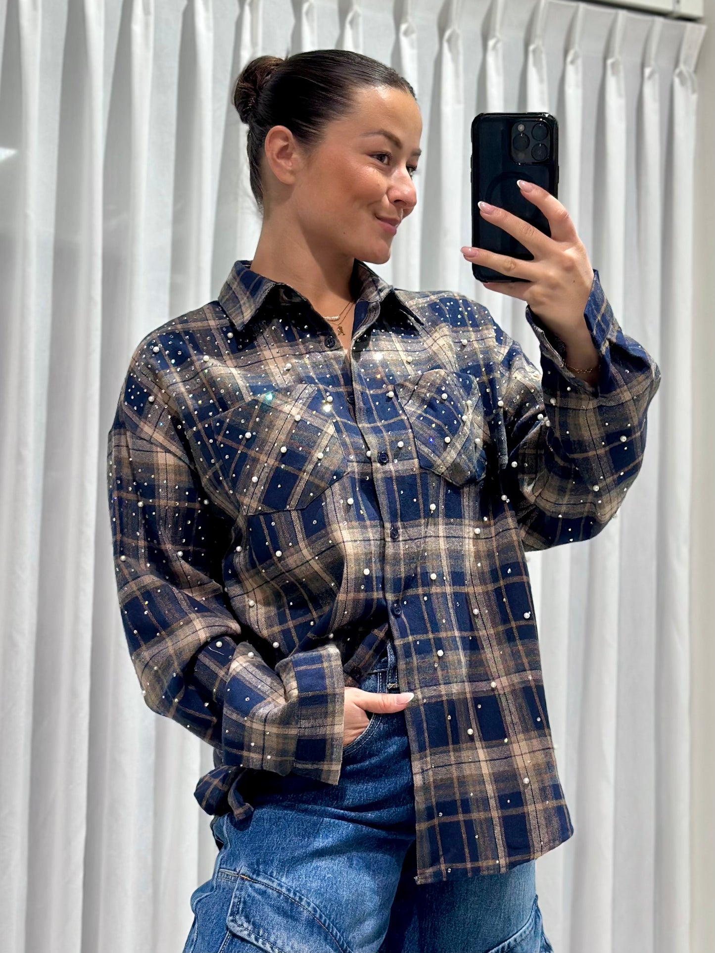 Una blouse blue