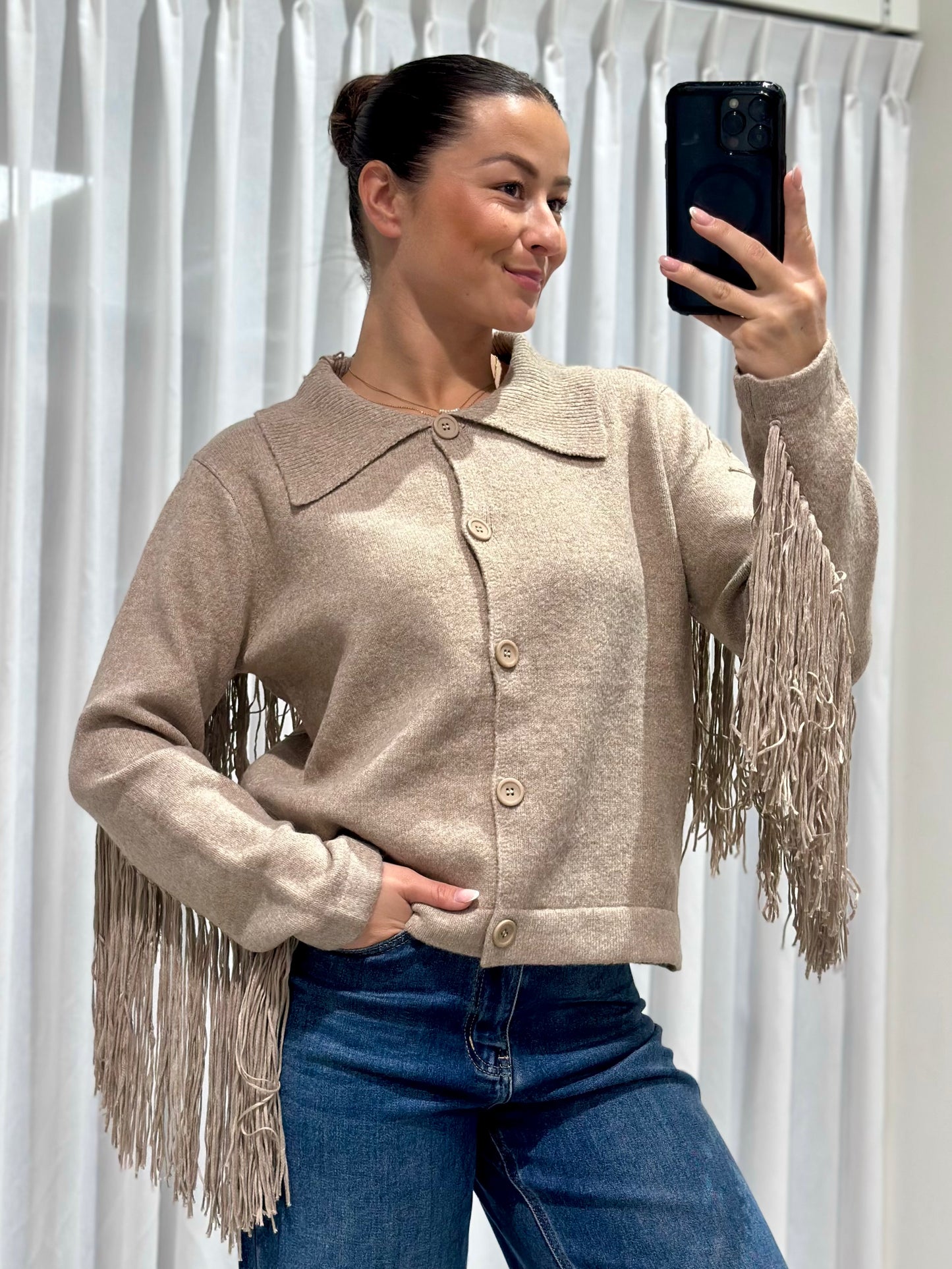 Cece trui taupe
