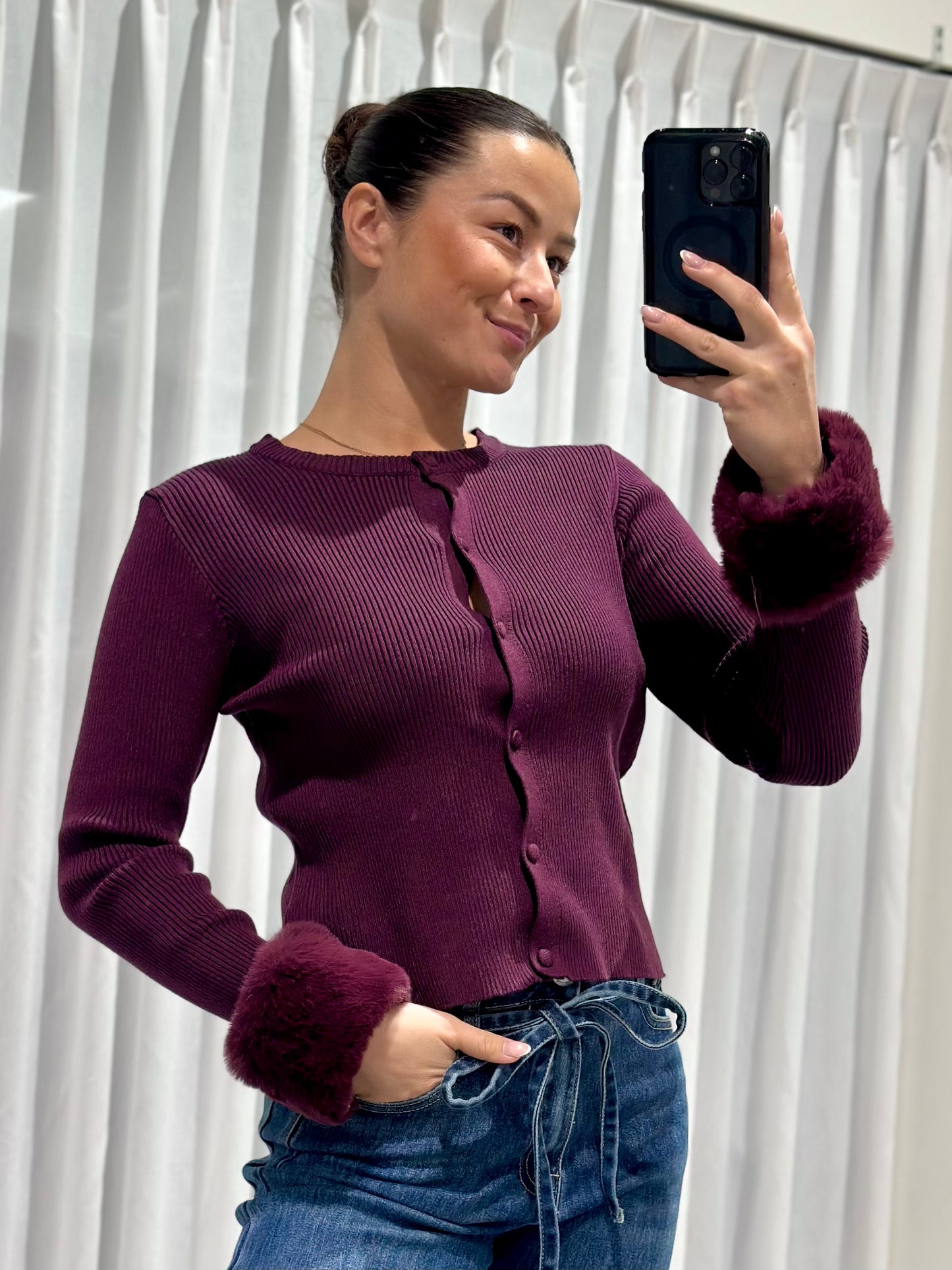 Blair top burgundy