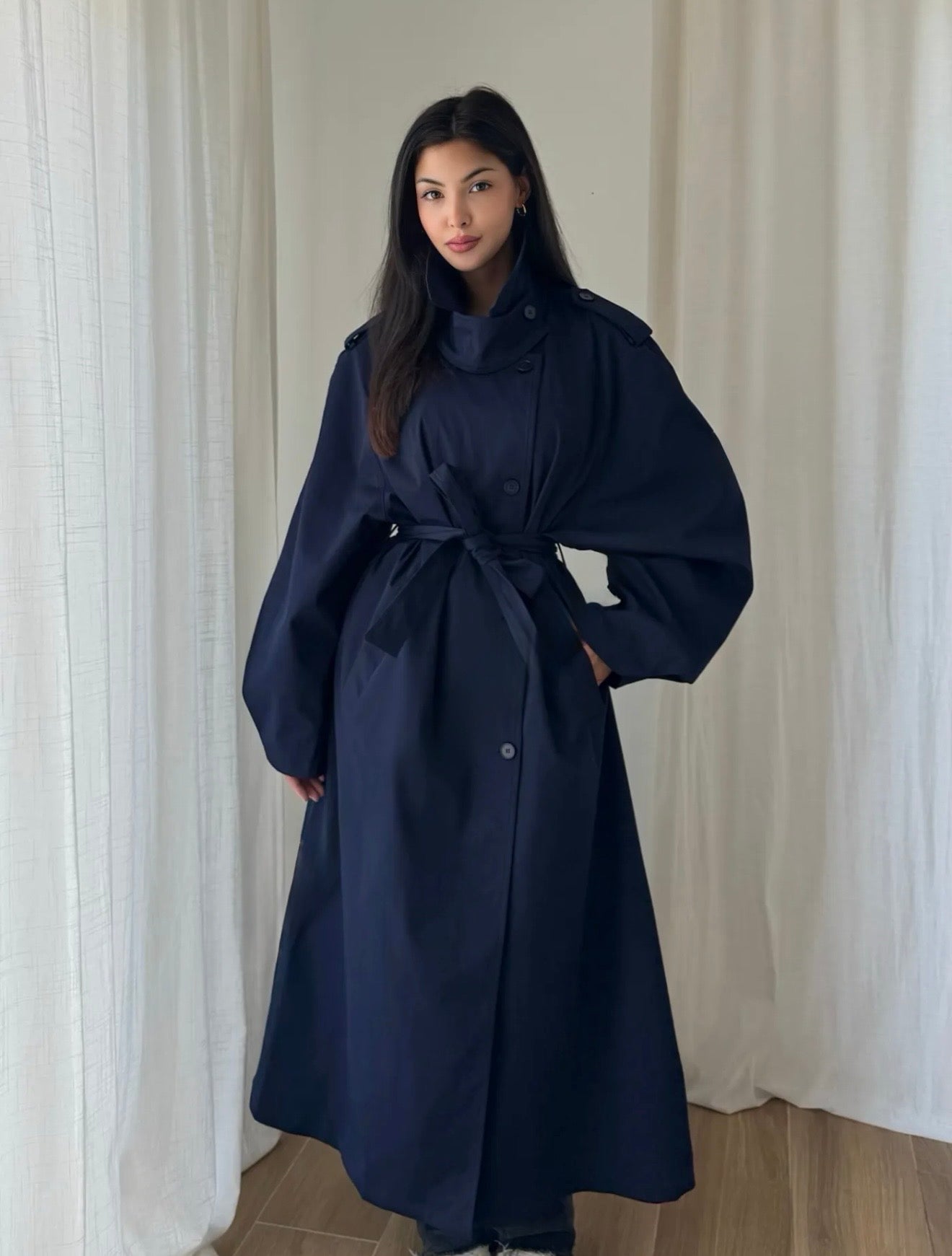 Long trenchcoat blue