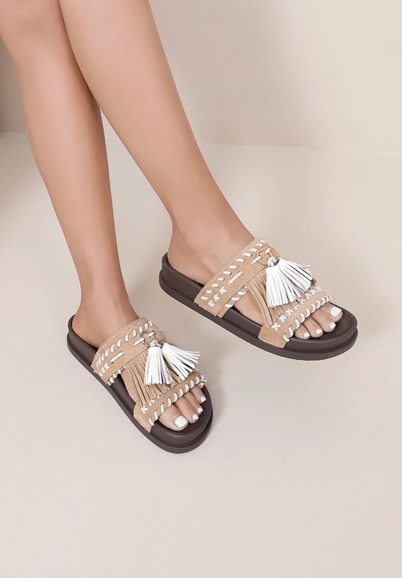 Teddy slippers khaki