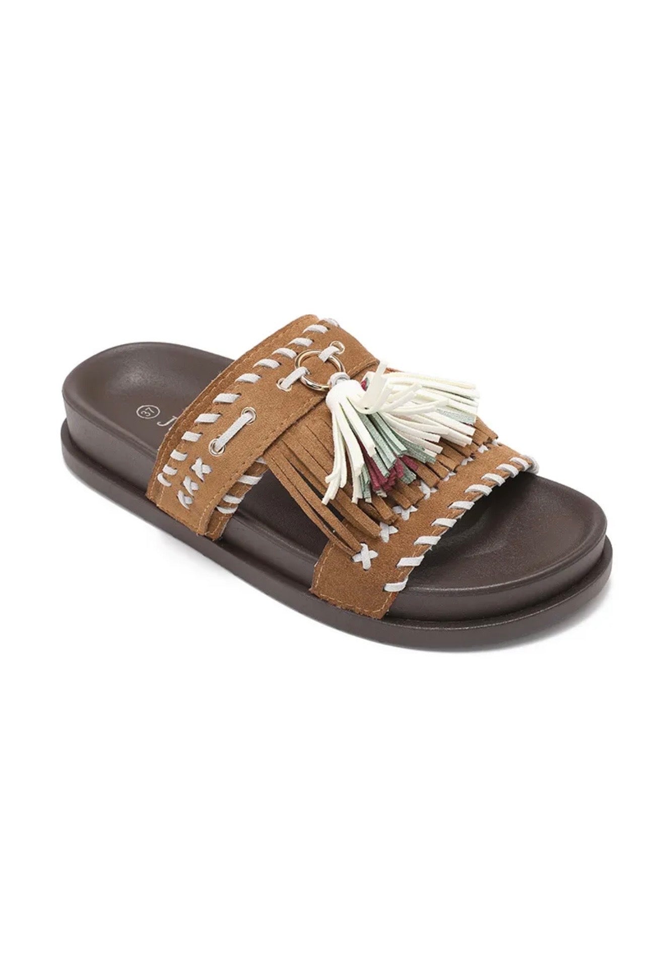 Teddy slippers camel