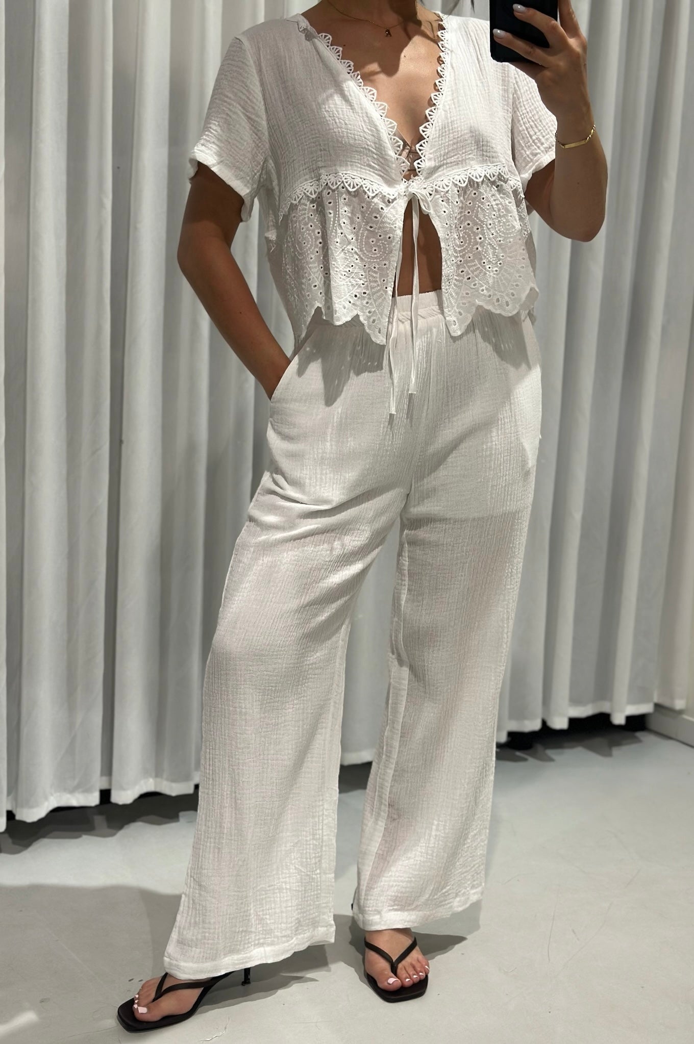 Khloe 2-piece set white