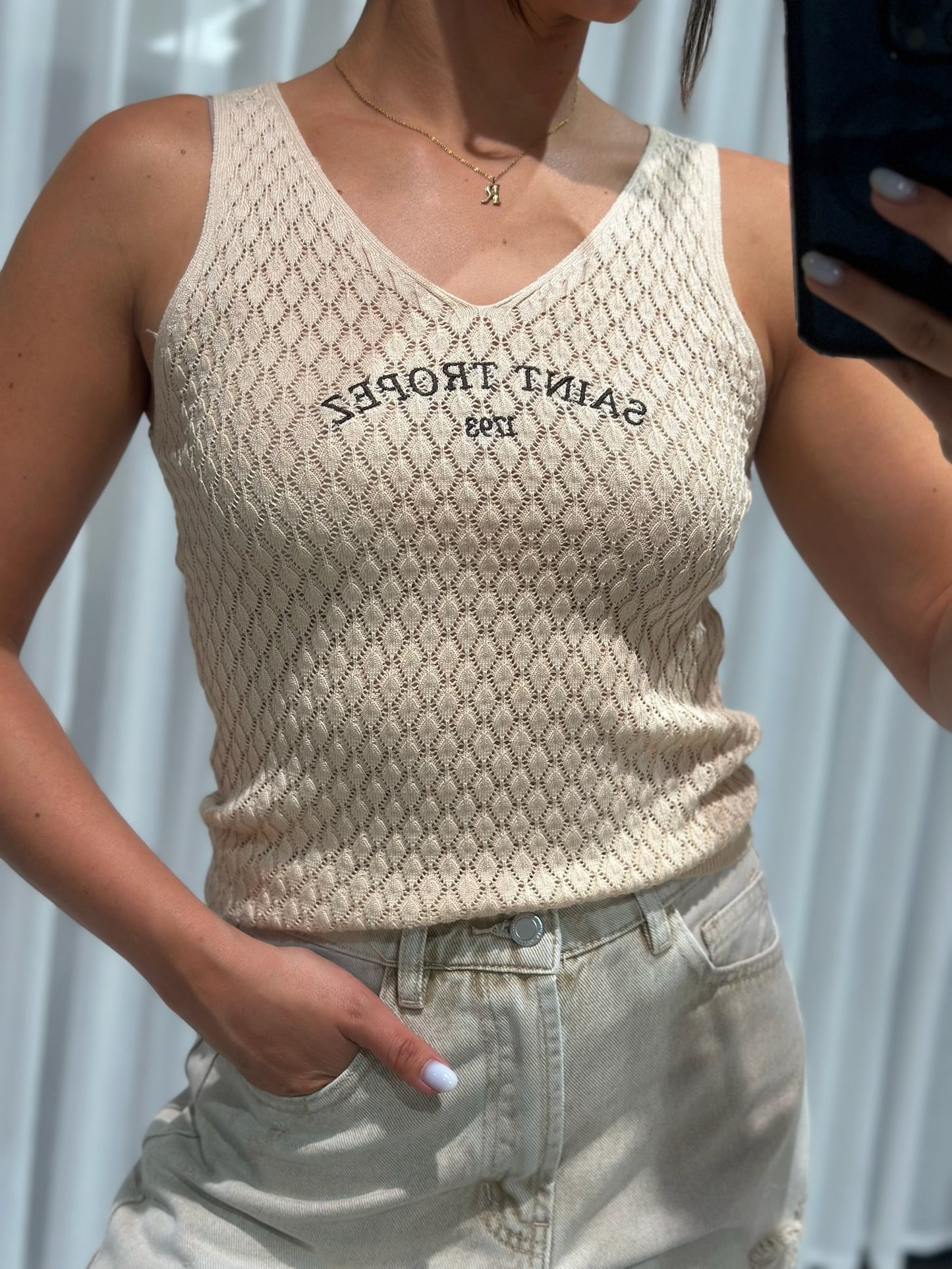 Elodie top beige