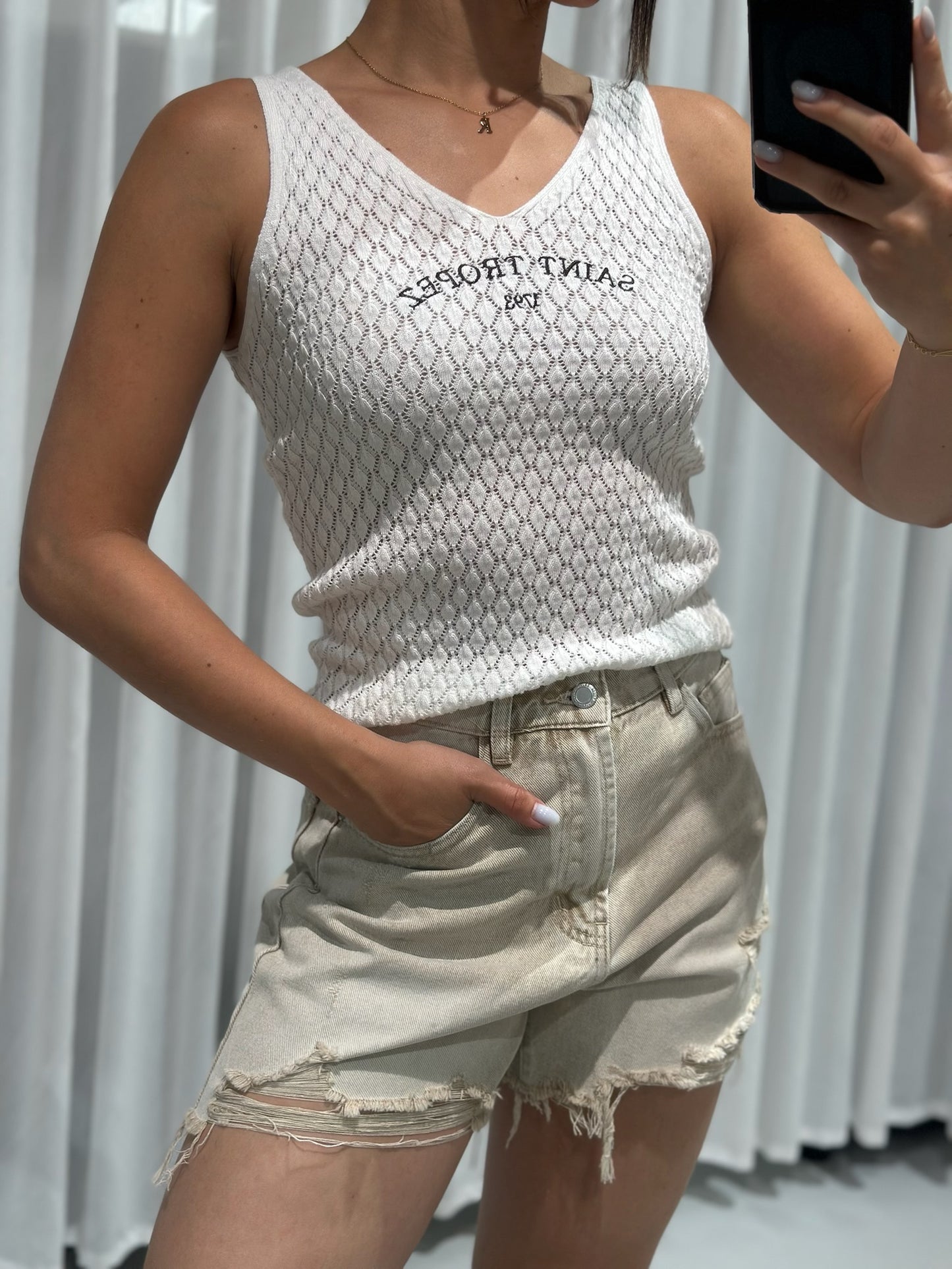 Elodie top white