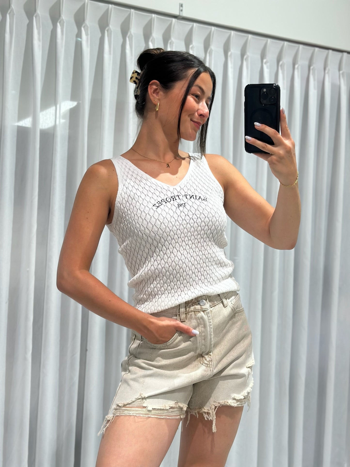 Elodie top white