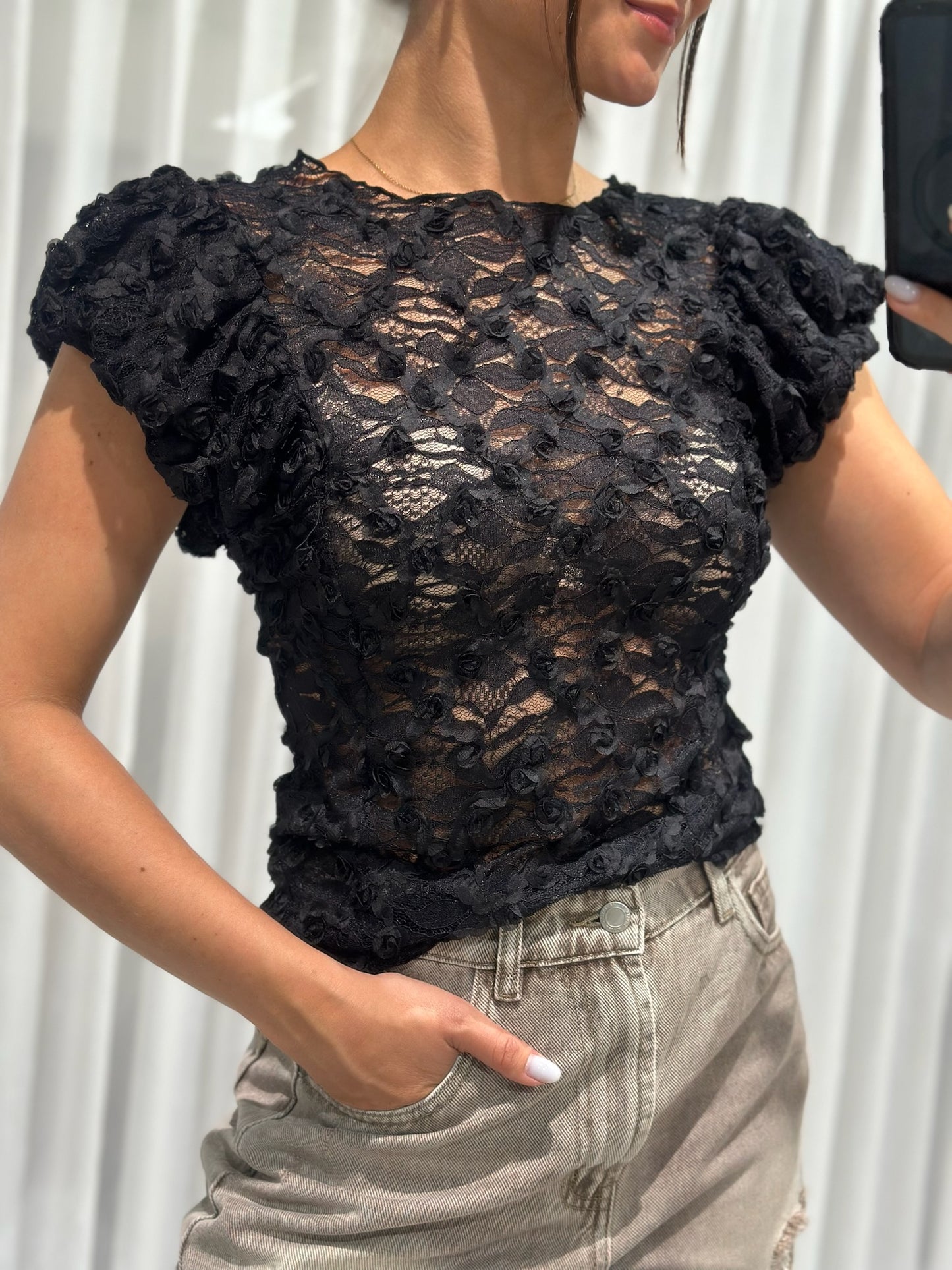 Margot top black