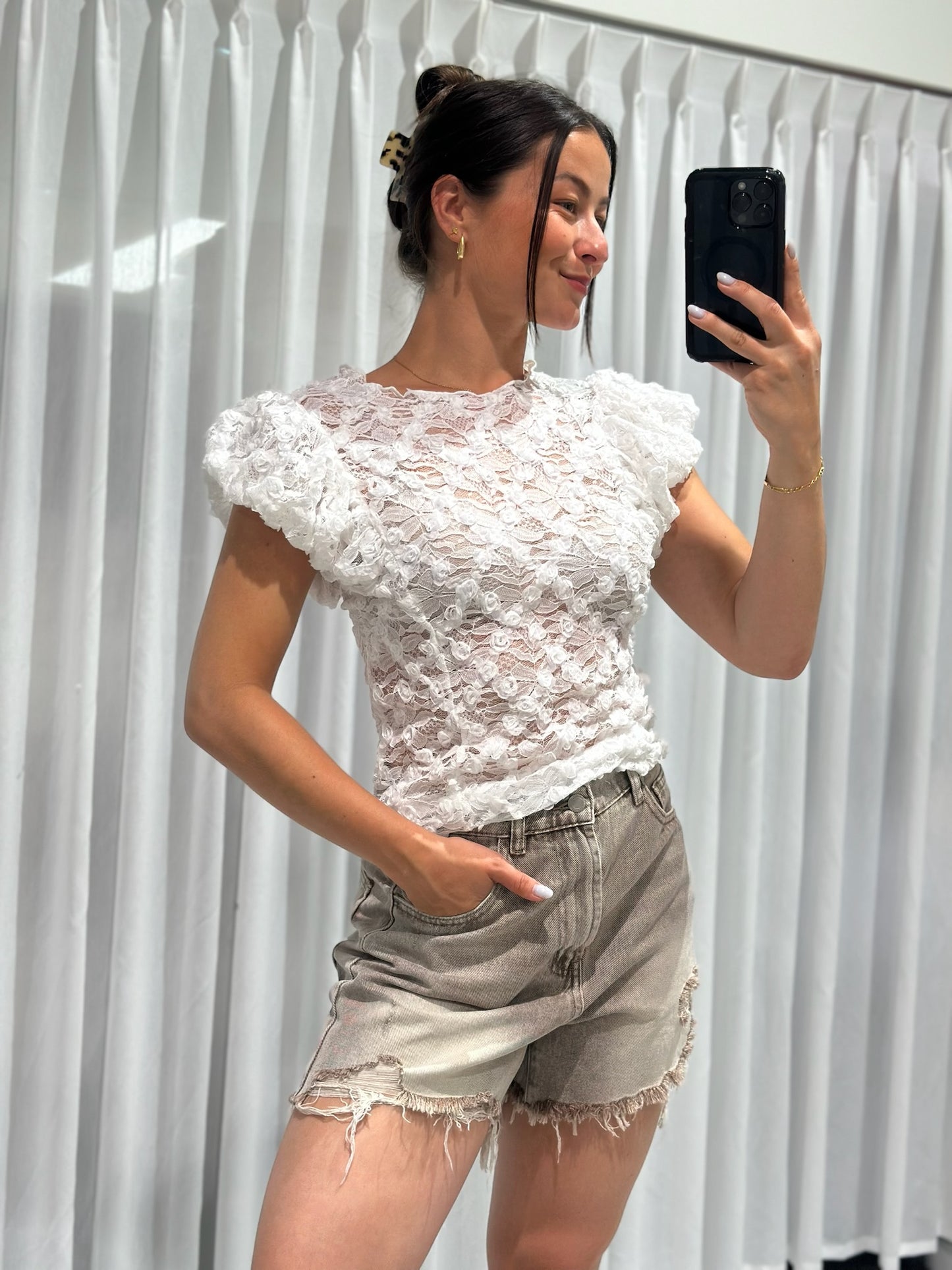 Margot top white