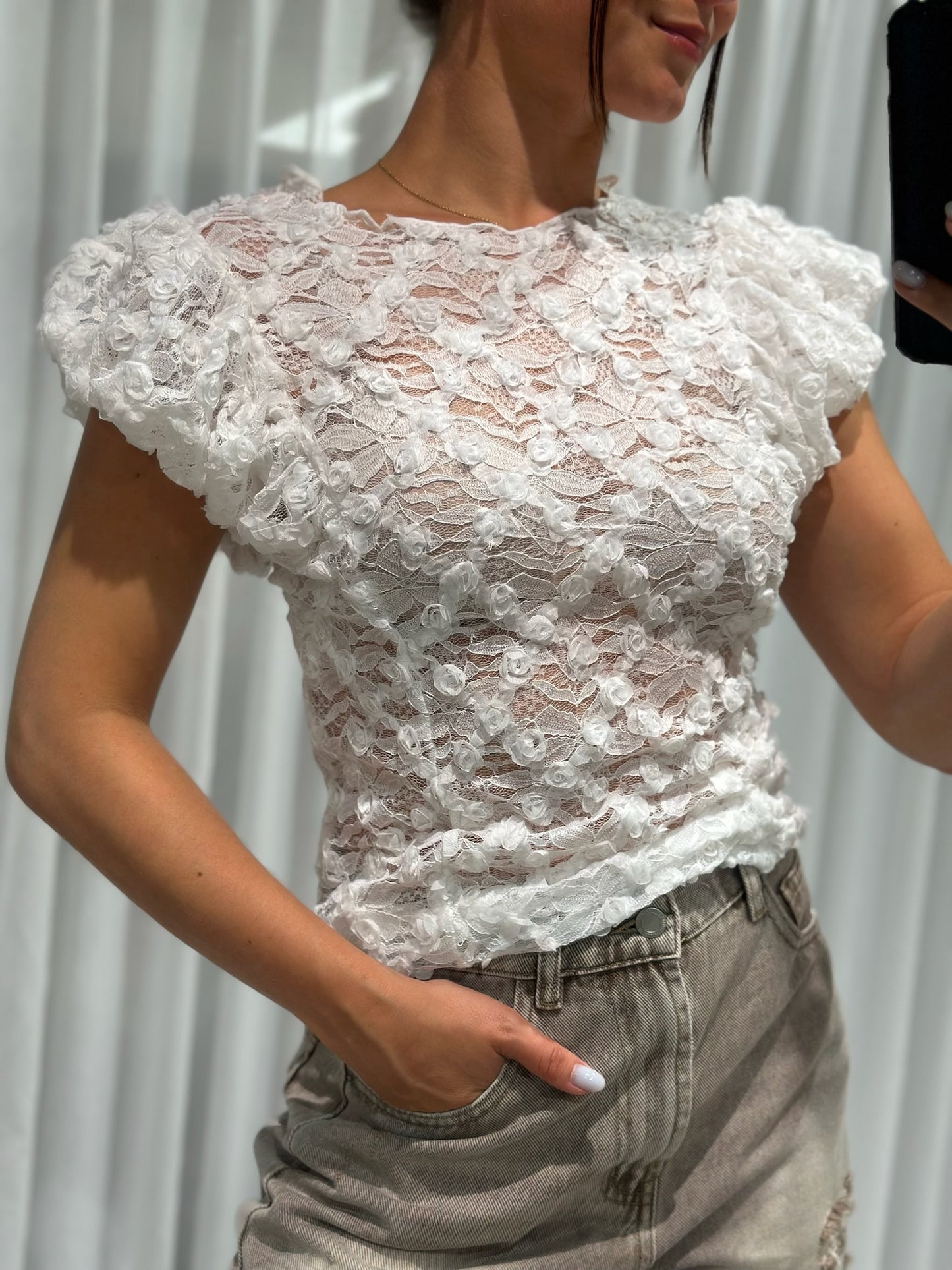Margot top white