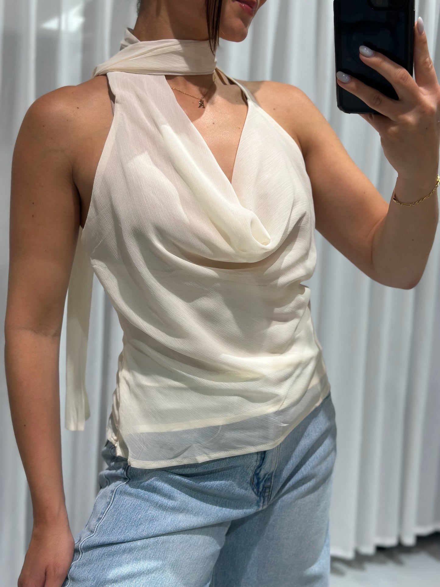 Kelly top beige
