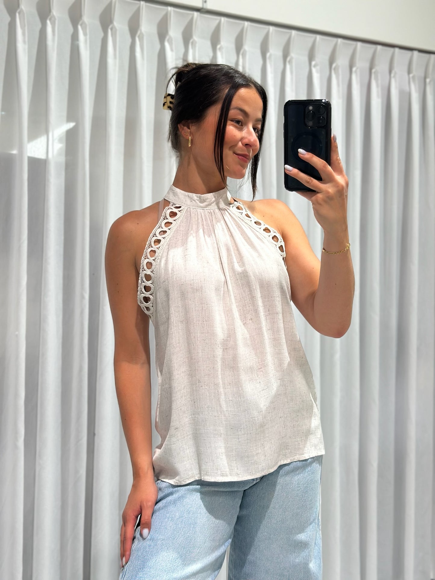 Genevieve top beige
