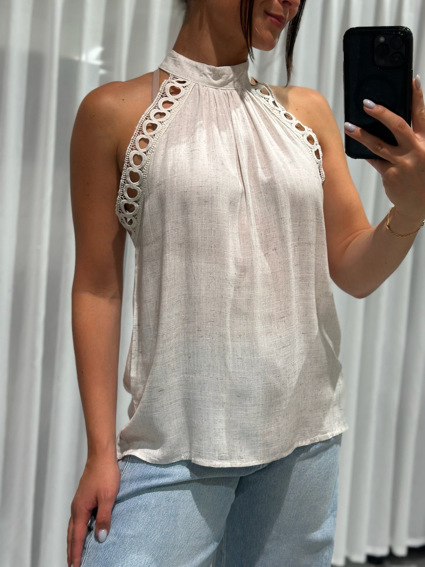 Genevieve top beige