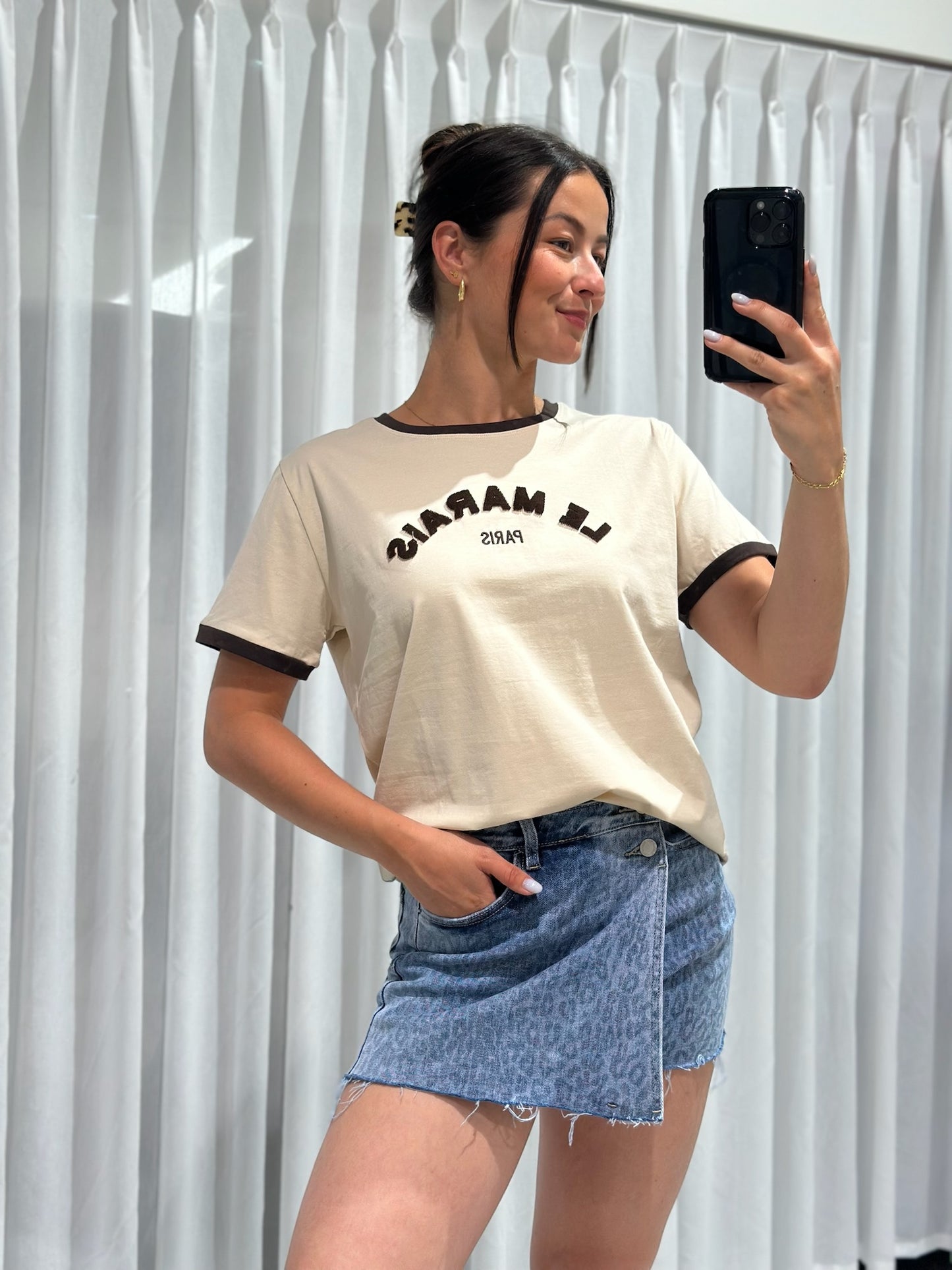 Maya t-shirt beige