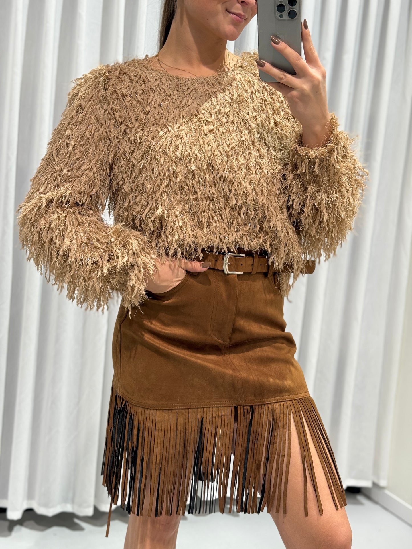Heidi skirt camel