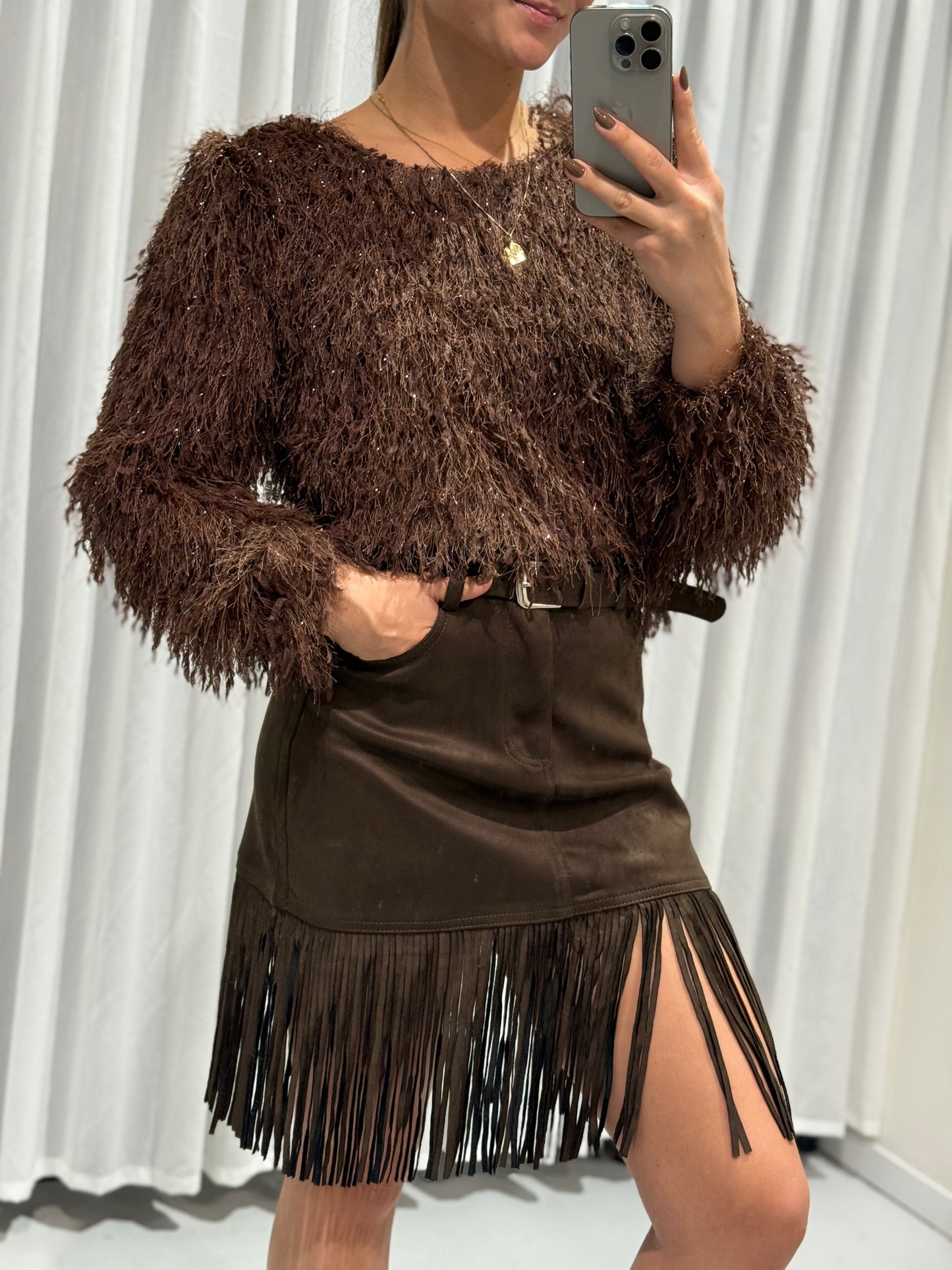 Heidi skirt brown