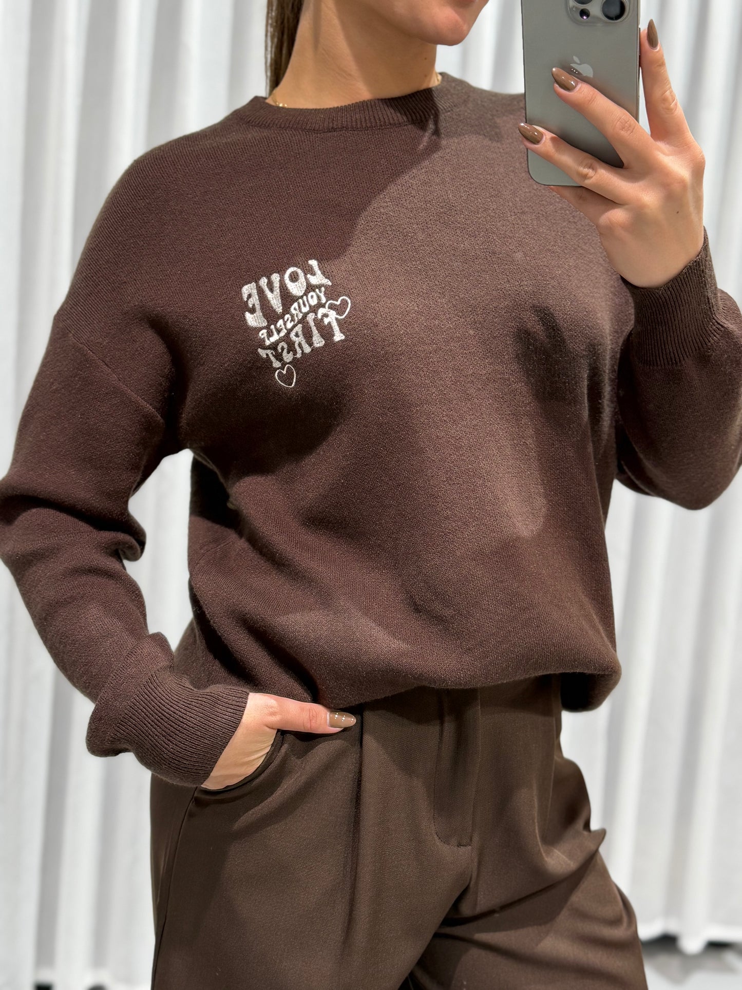 Fauna sweater brown