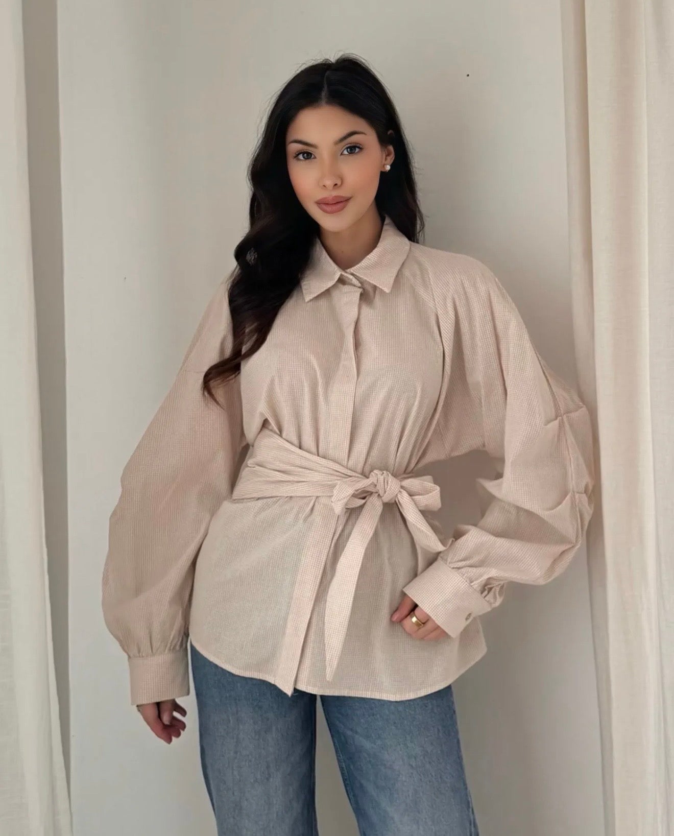 Lonneke blouse beige