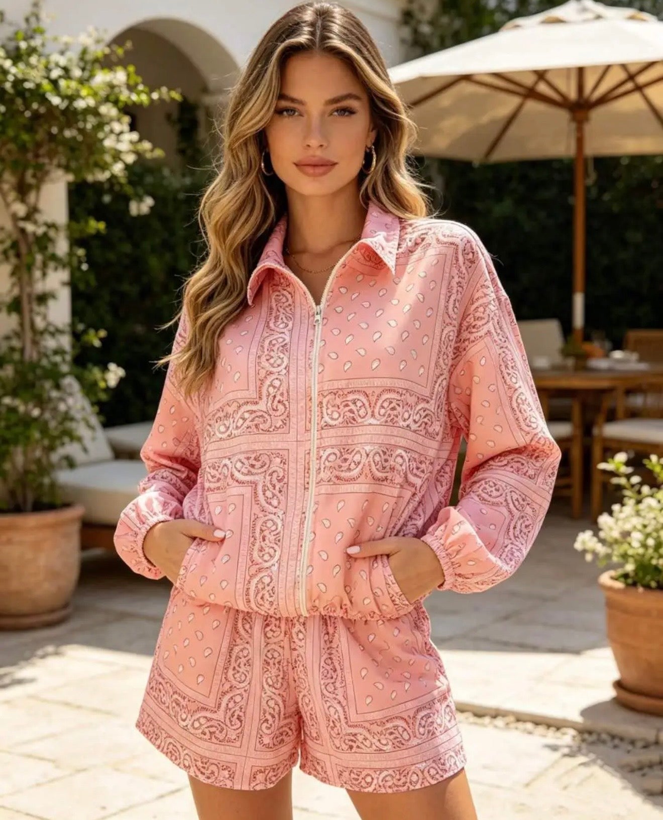 Denise 2-piece set pink