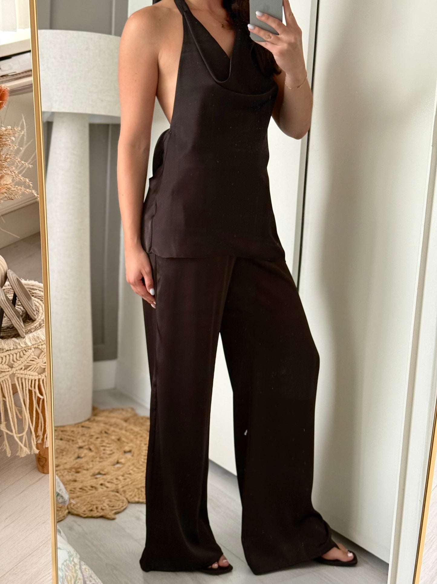 Livia 2-piece set brown