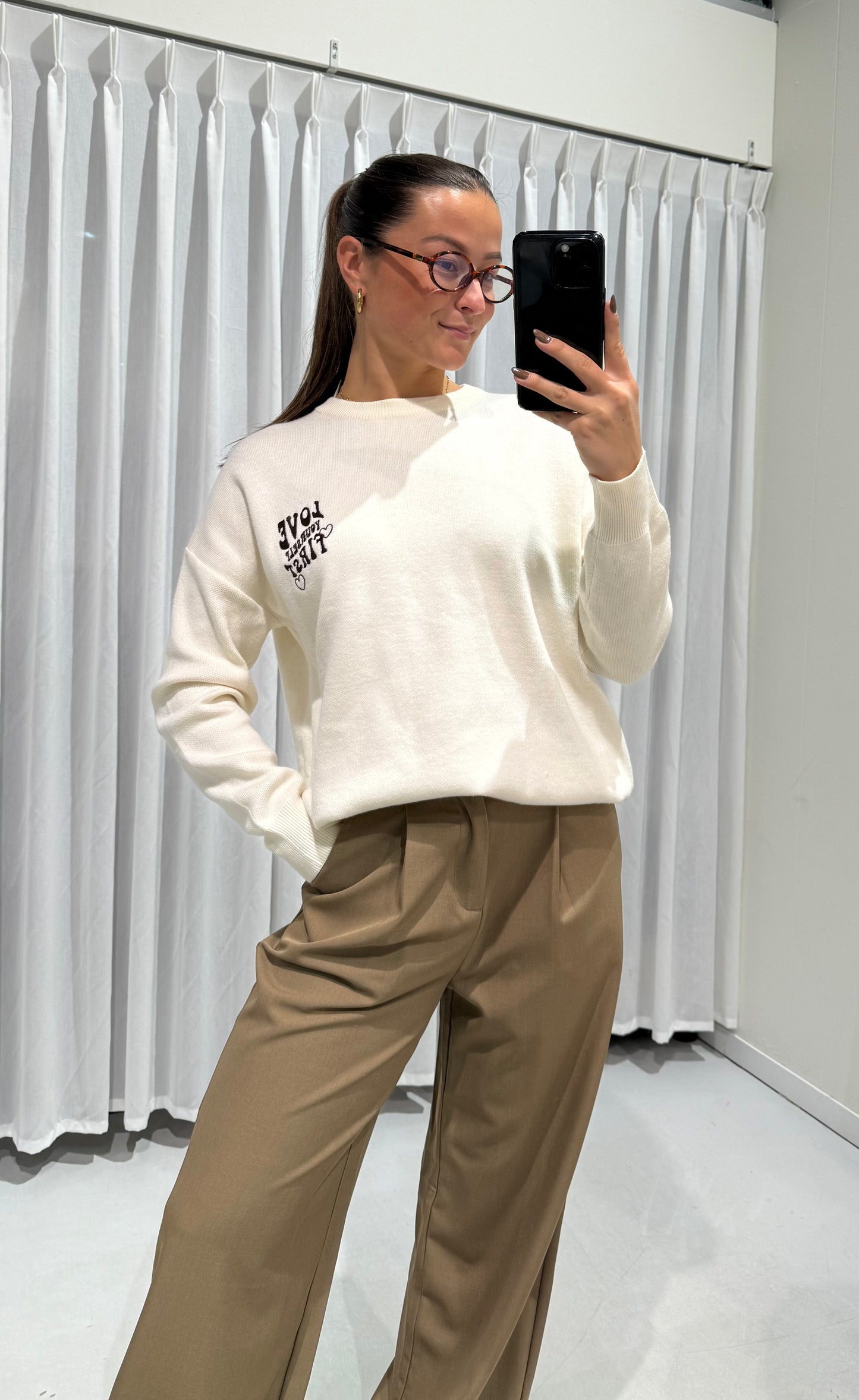 Fauna sweater white